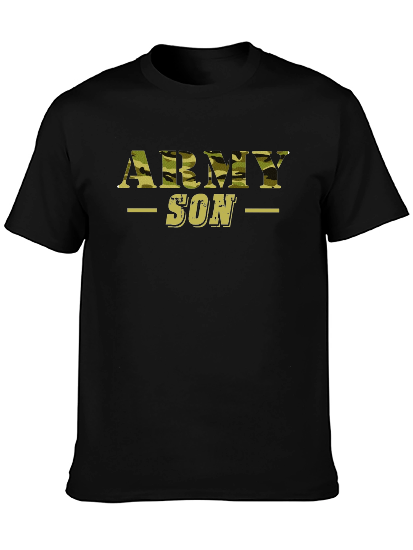 Army Son Camo Print Graphic T-Shirt