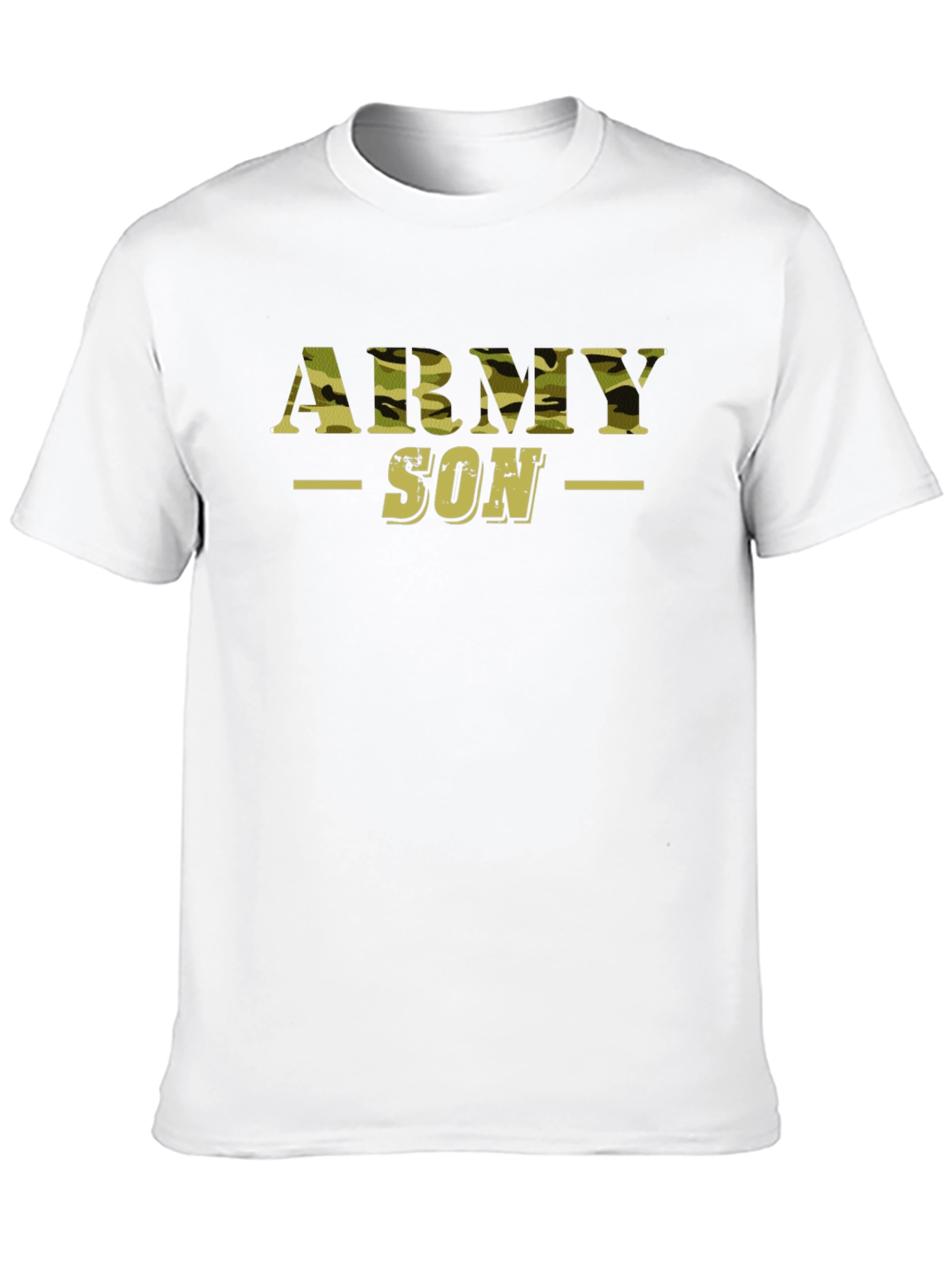 Army Son Camo Print Graphic T-Shirt