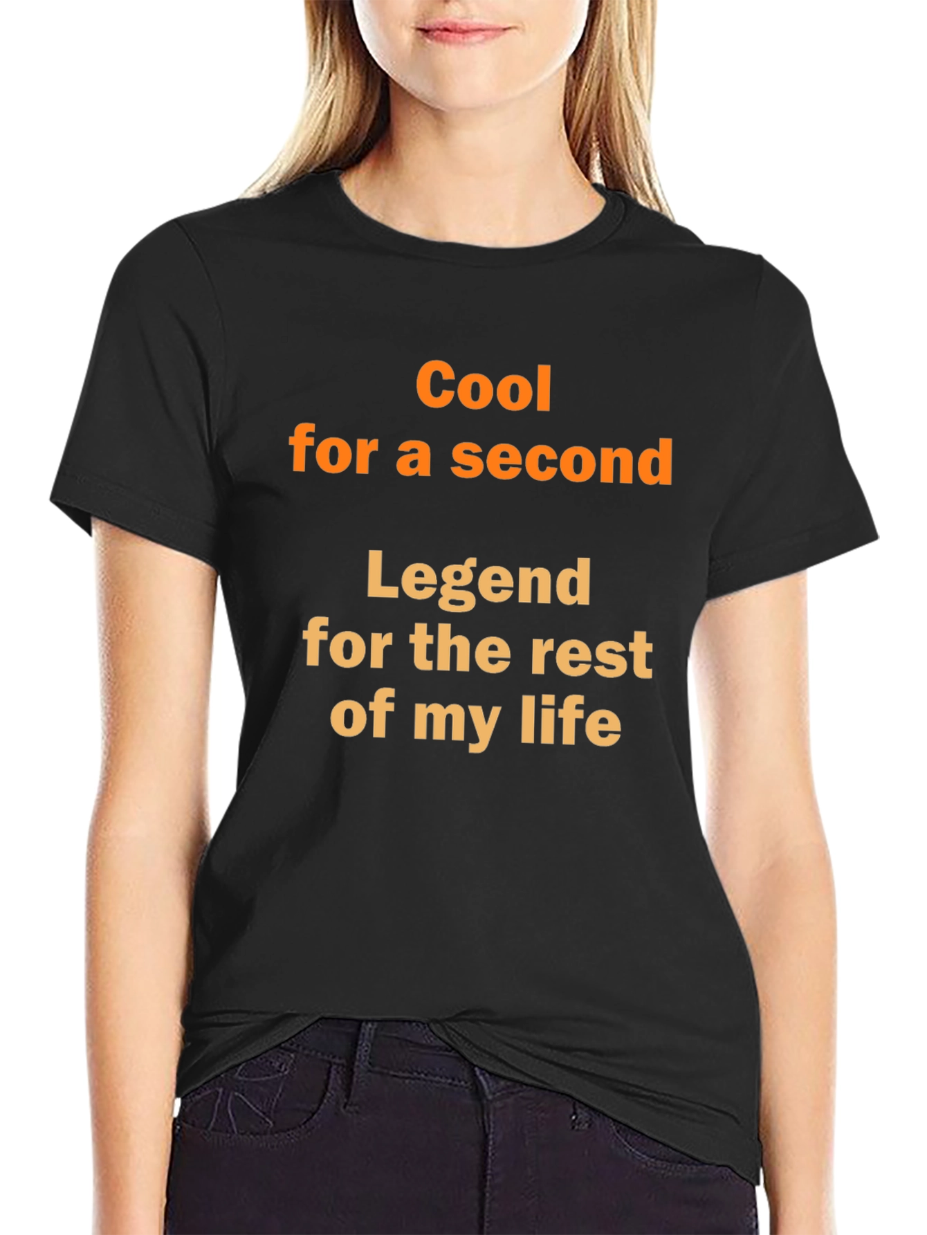 Cool for a Second Legend Black Graphic T-Shirt