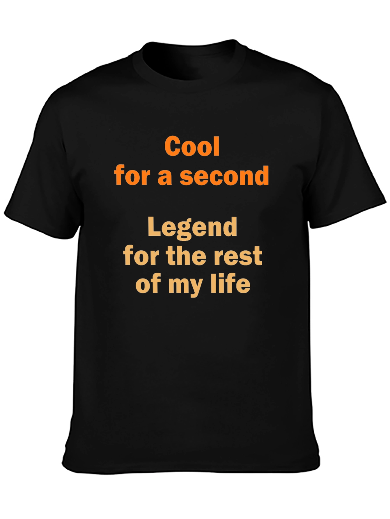 Cool for a Second Legend Black Graphic T-Shirt