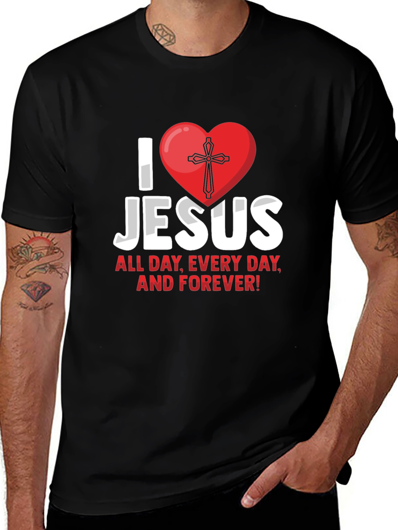 I Love Jesus T-Shirt - Christian Faith Tee