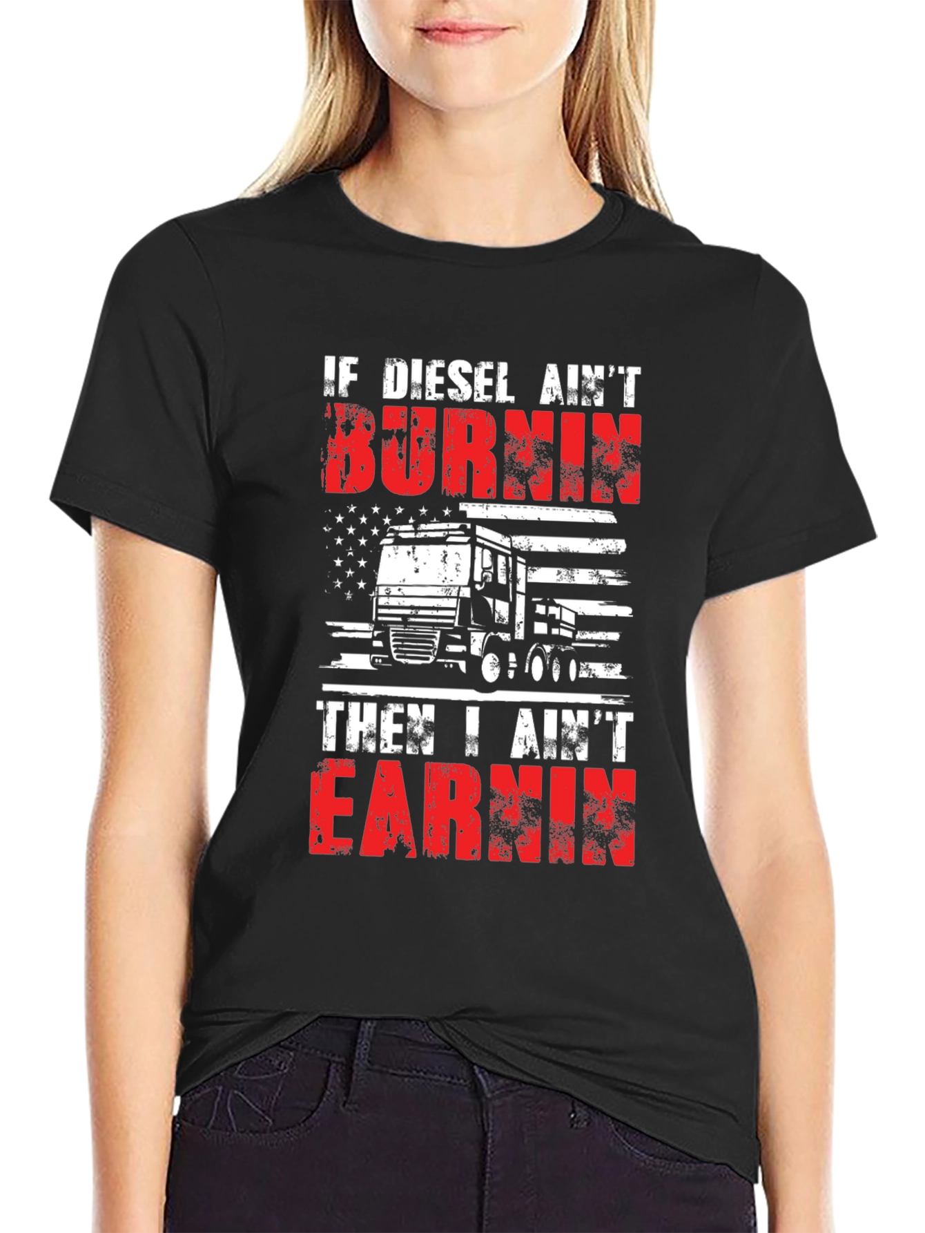 Diesel Burnin Trucker Tee