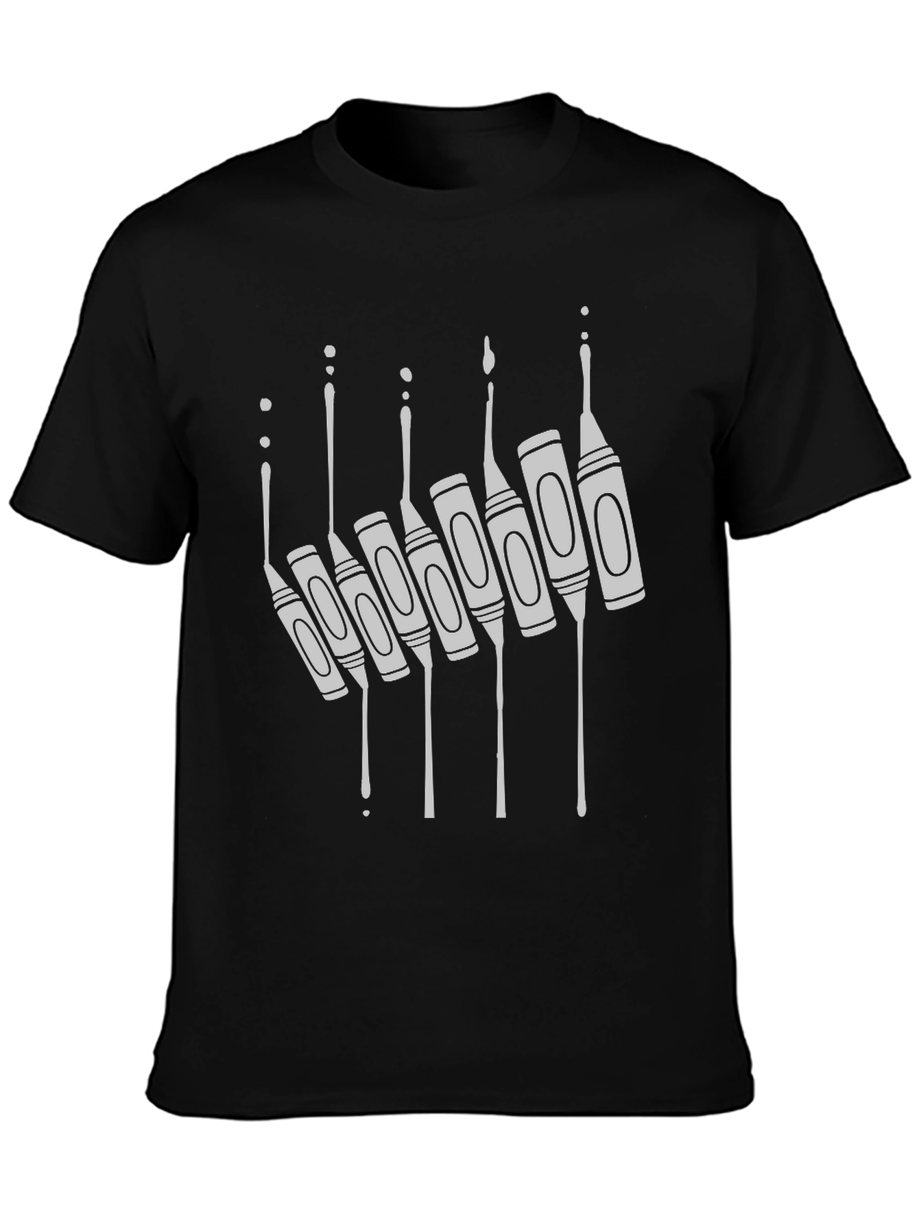 Crayon Drip Graphic Tee - Unique Art Shirt