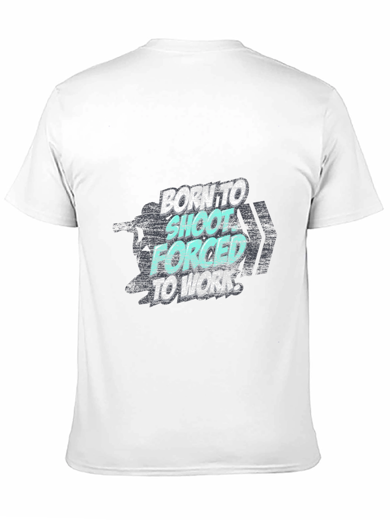 Born To Shoot T-Shirt - Black Graphic Tee
