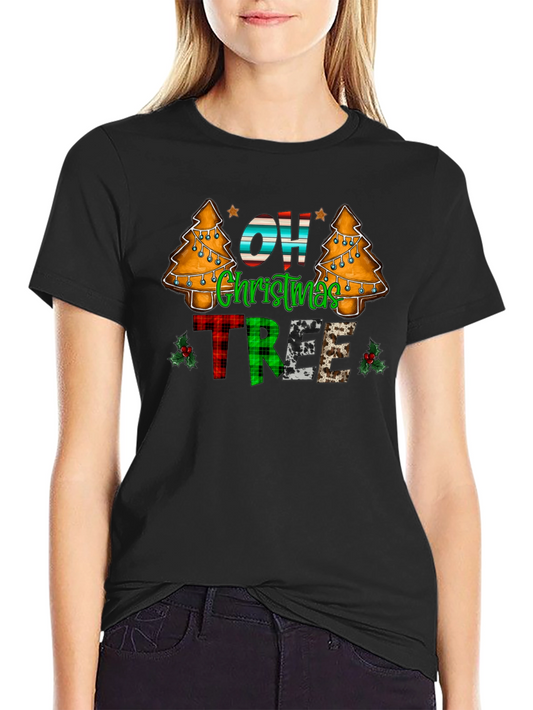 Festive Oh Christmas Tree Graphic Tee