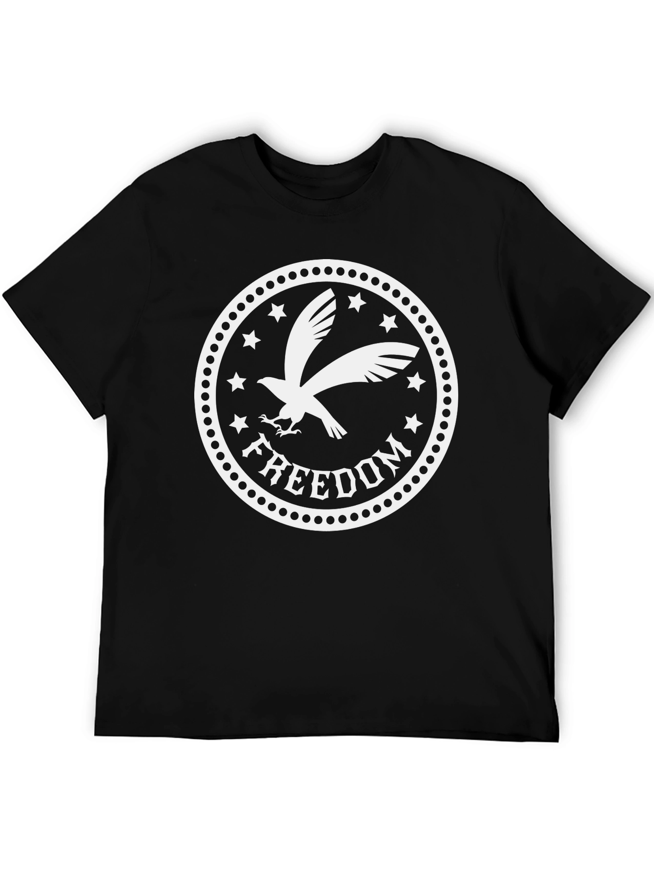 Freedom Eagle Graphic Black T-Shirt