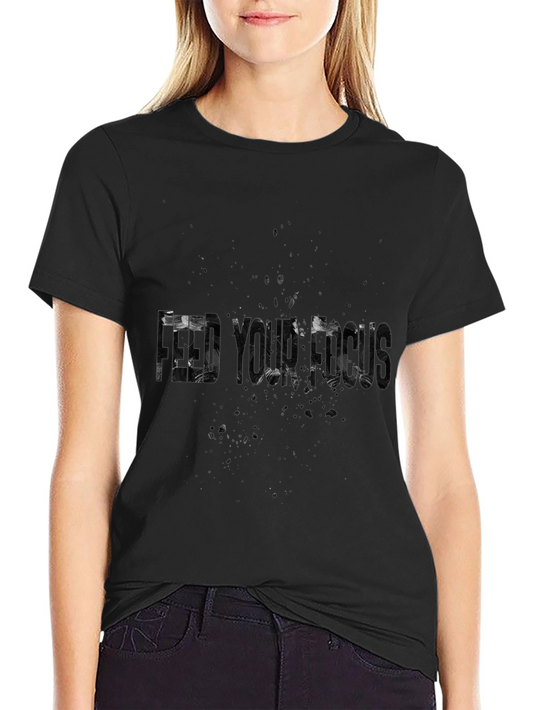 Mens Black Graphic Tee - Feed Your Head