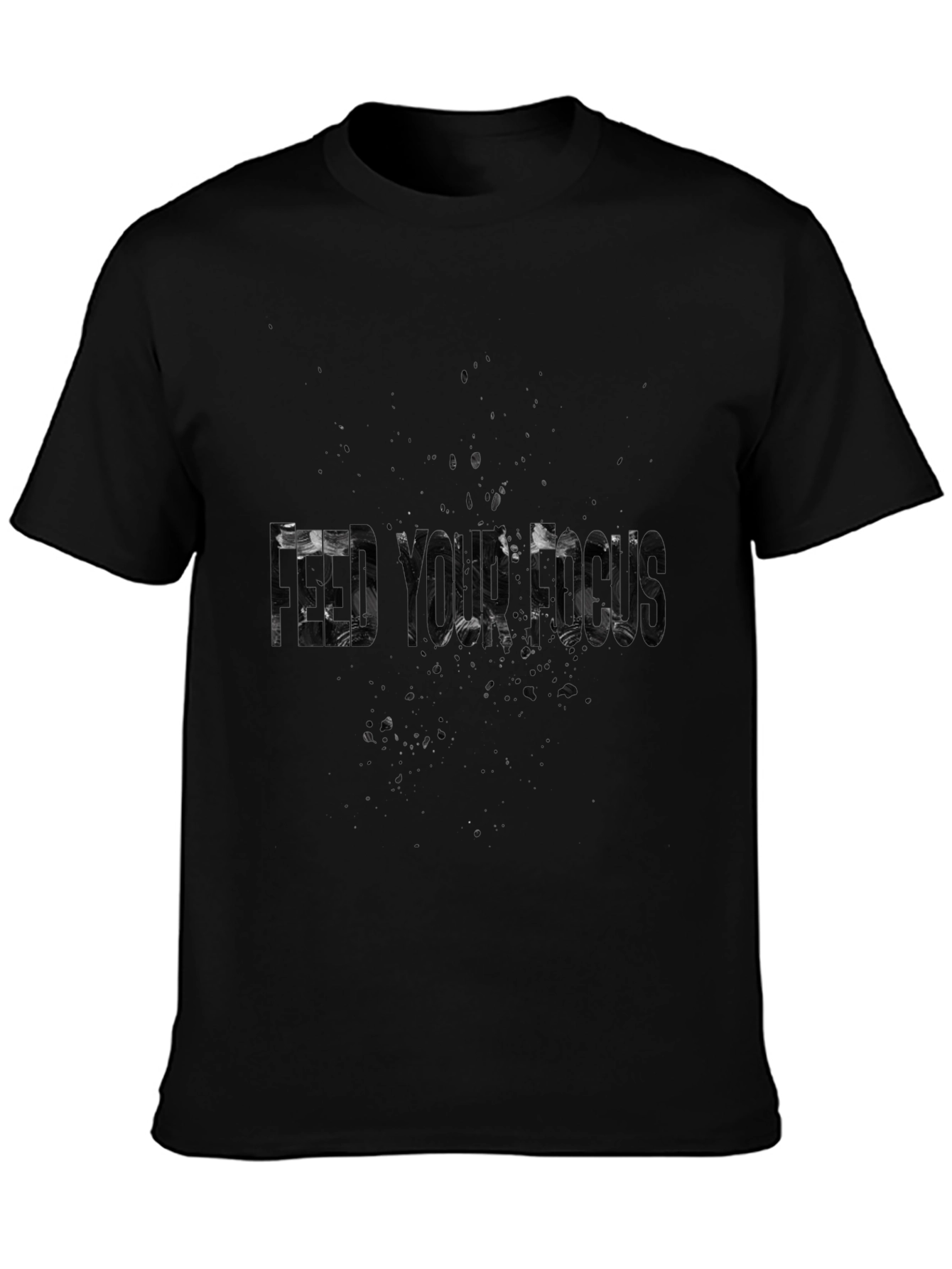 Mens Black Graphic Tee - Feed Your Head
