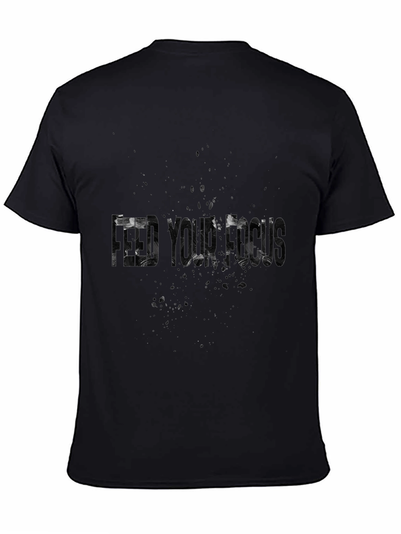 Mens Black Graphic Tee - Feed Your Head