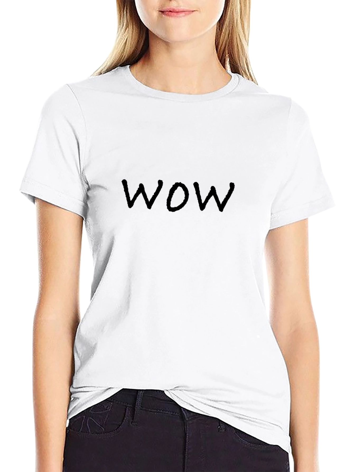 Black WOW Graphic Tee
