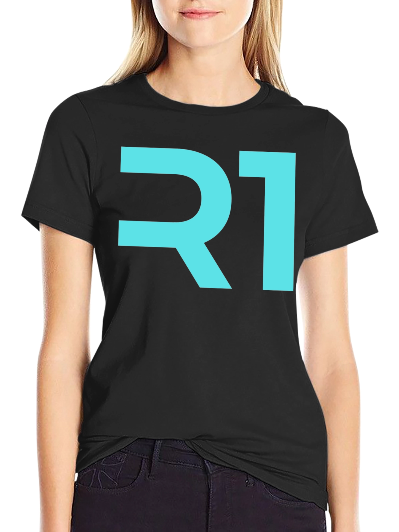 R1 Graphic Tee - Modern Black T-Shirt
