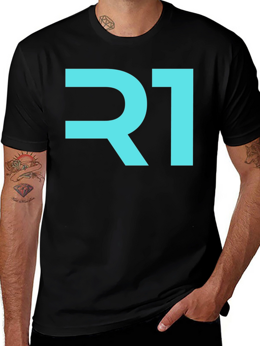 R1 Graphic Tee - Modern Black T-Shirt