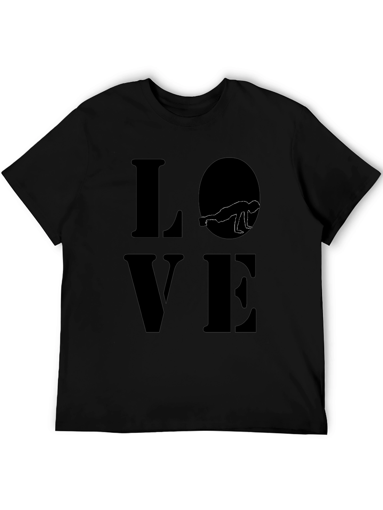 Yoga Love T-Shirt - Crow Pose Silhouette Design