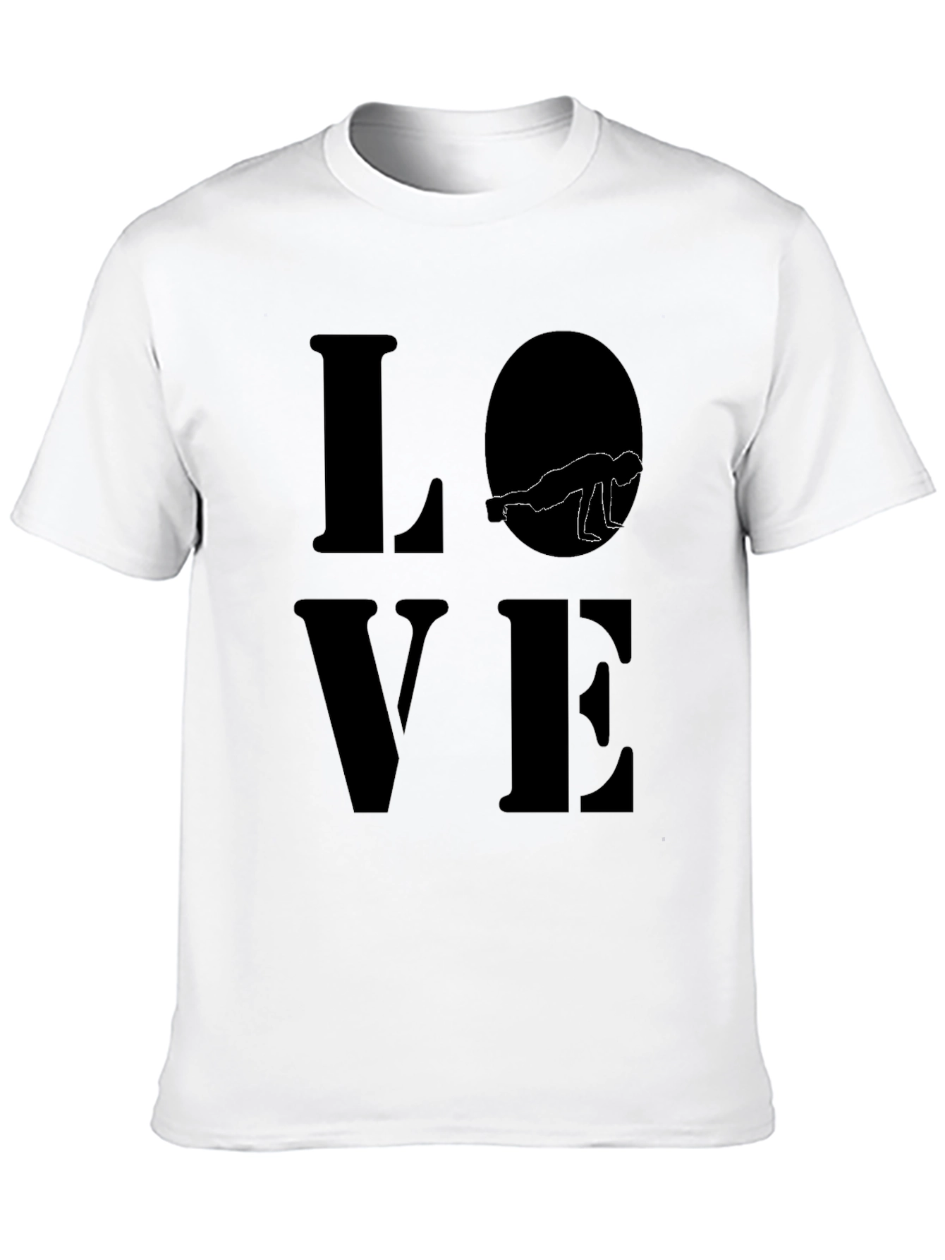 Yoga Love T-Shirt - Crow Pose Silhouette Design