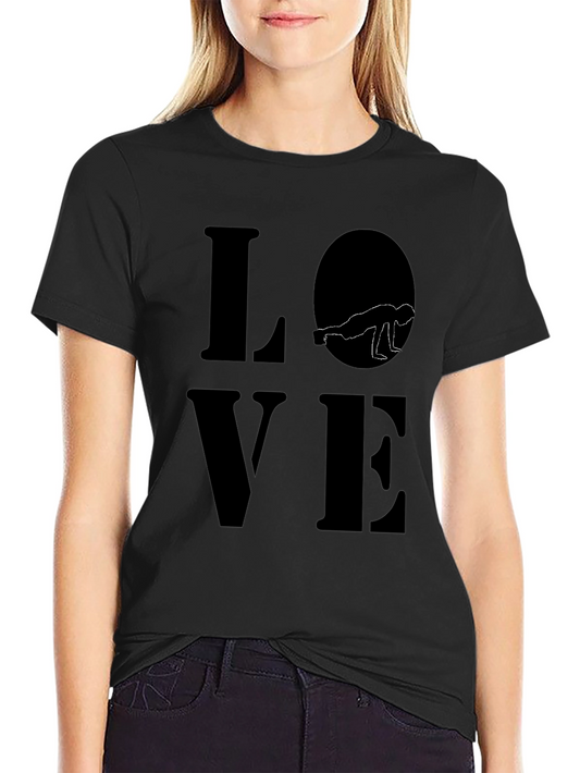 Yoga Love T-Shirt - Crow Pose Silhouette Design