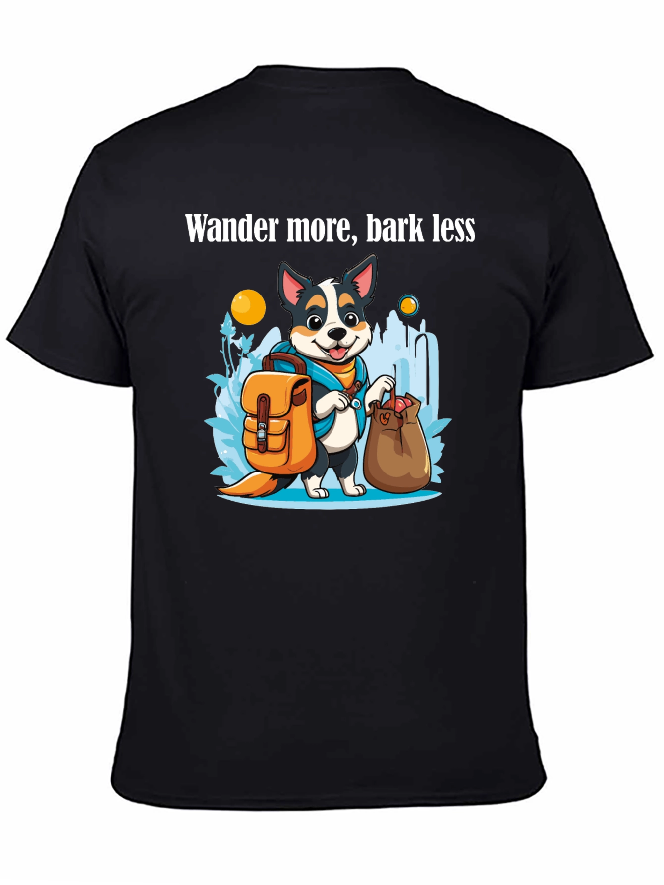 Wander More Dog T-Shirt - Adventure Awaits