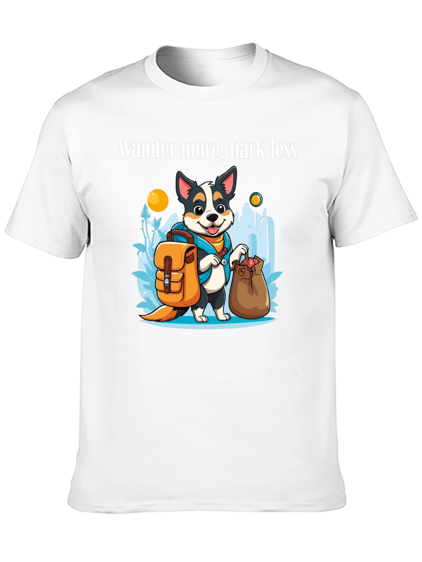 Wander More Dog T-Shirt - Adventure Awaits
