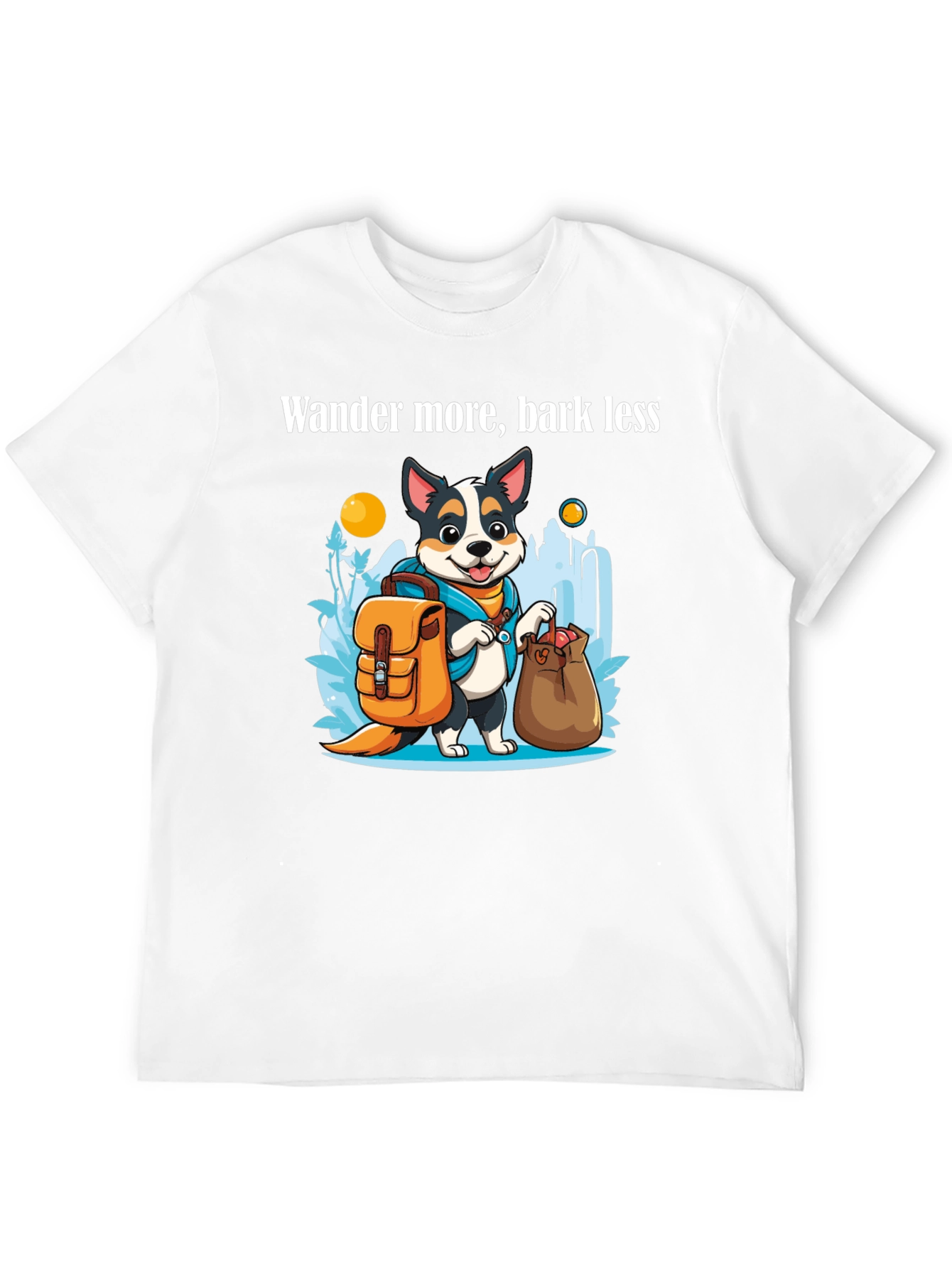 Wander More Dog T-Shirt - Adventure Awaits