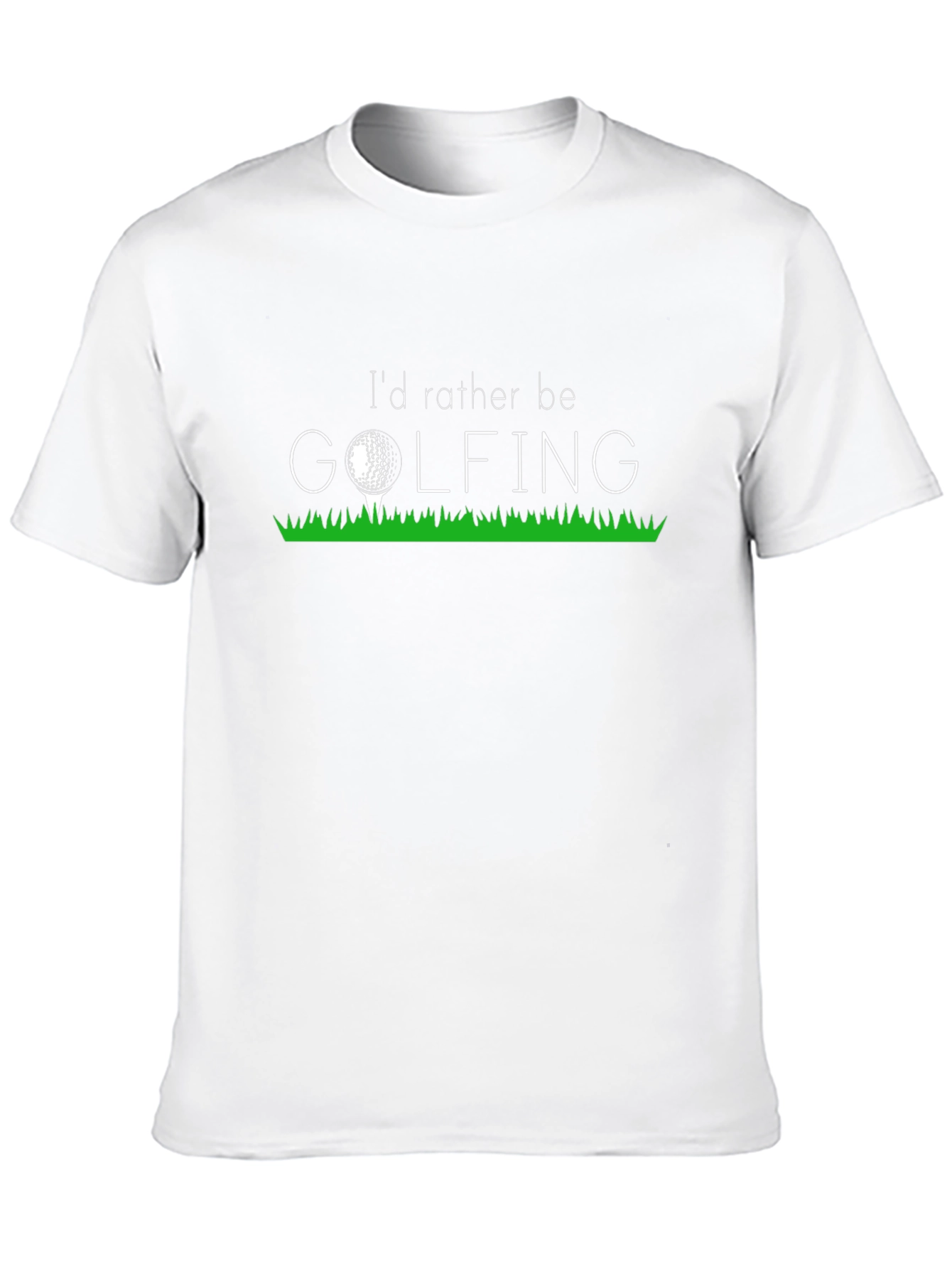 Id Rather Be Golfing Black T-Shirt