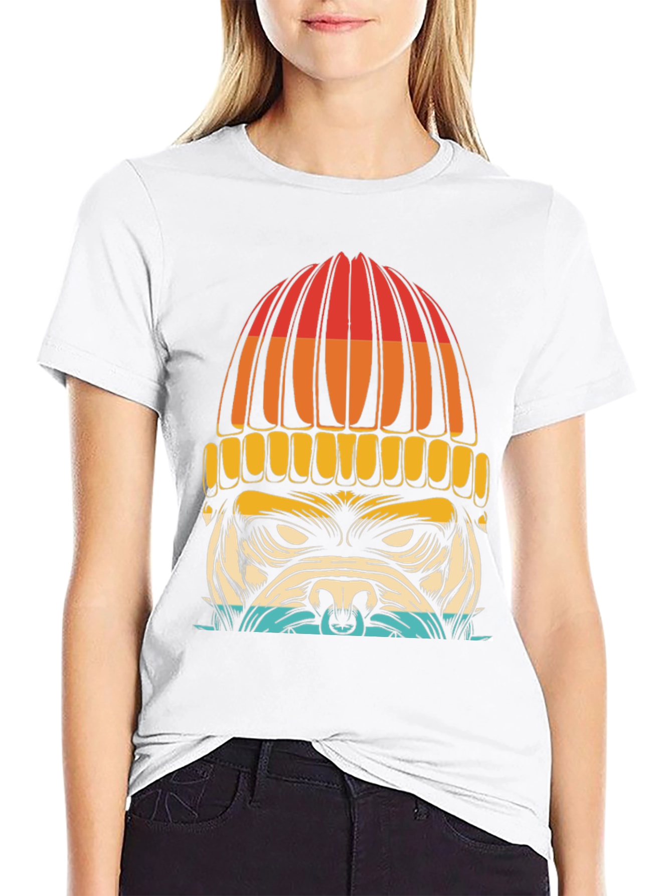 Dog in Beanie Graphic T-Shirt