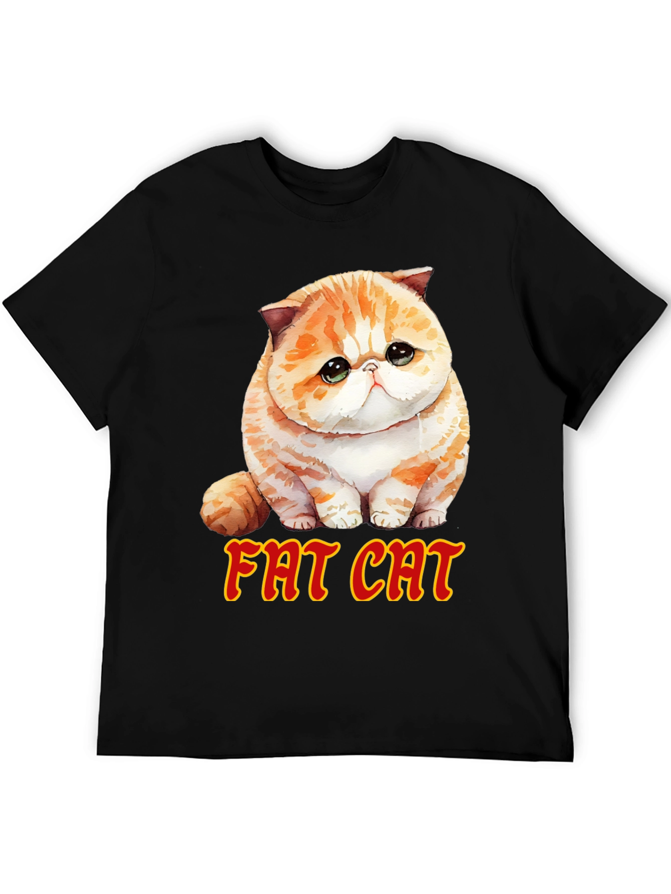 Fat Cat T-Shirt - Cute Graphic Tee