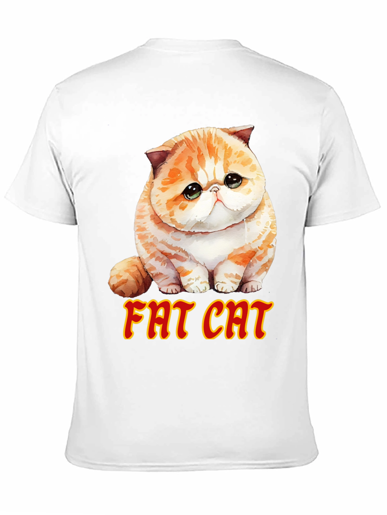 Fat Cat T-Shirt - Cute Graphic Tee