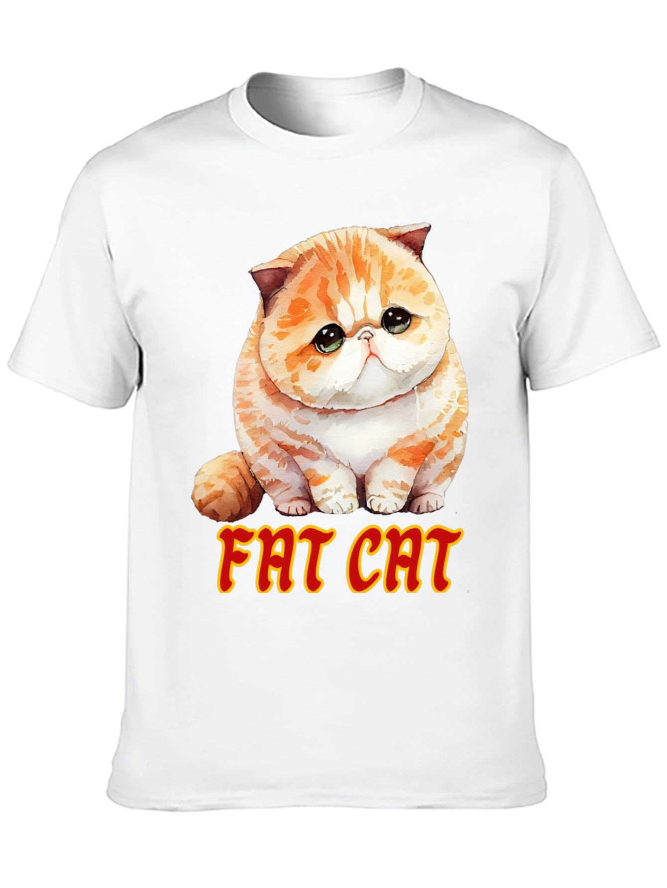Fat Cat T-Shirt - Cute Graphic Tee