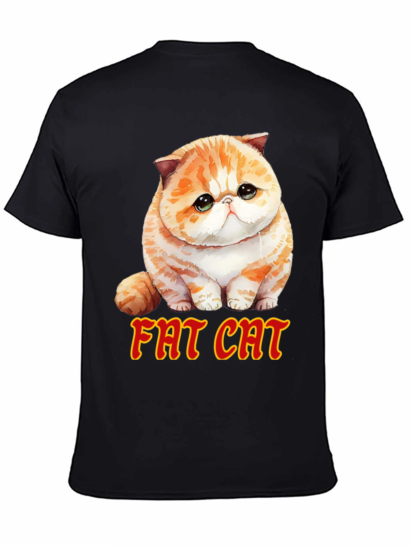 Fat Cat T-Shirt - Cute Graphic Tee