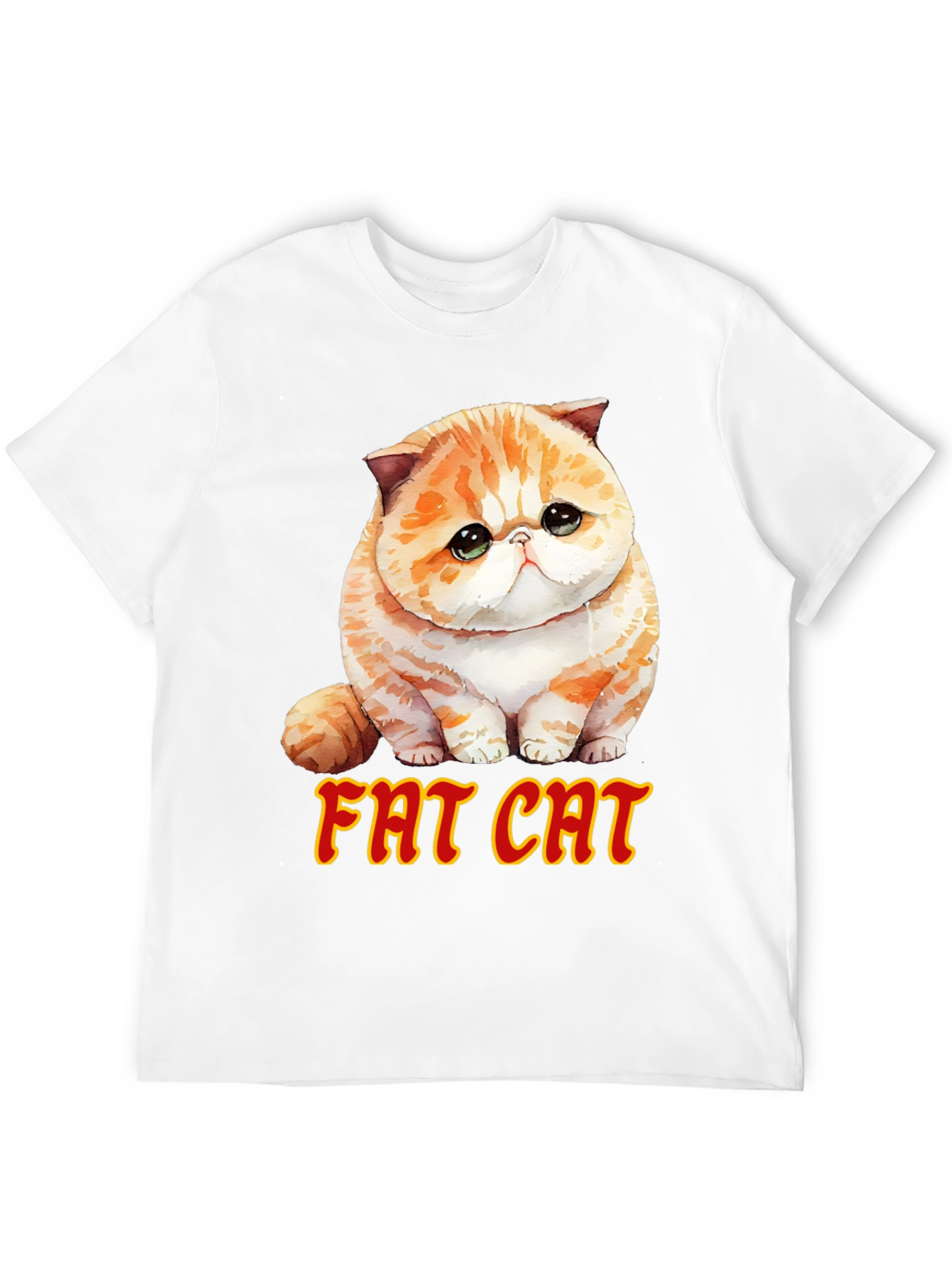Fat Cat T-Shirt - Cute Graphic Tee