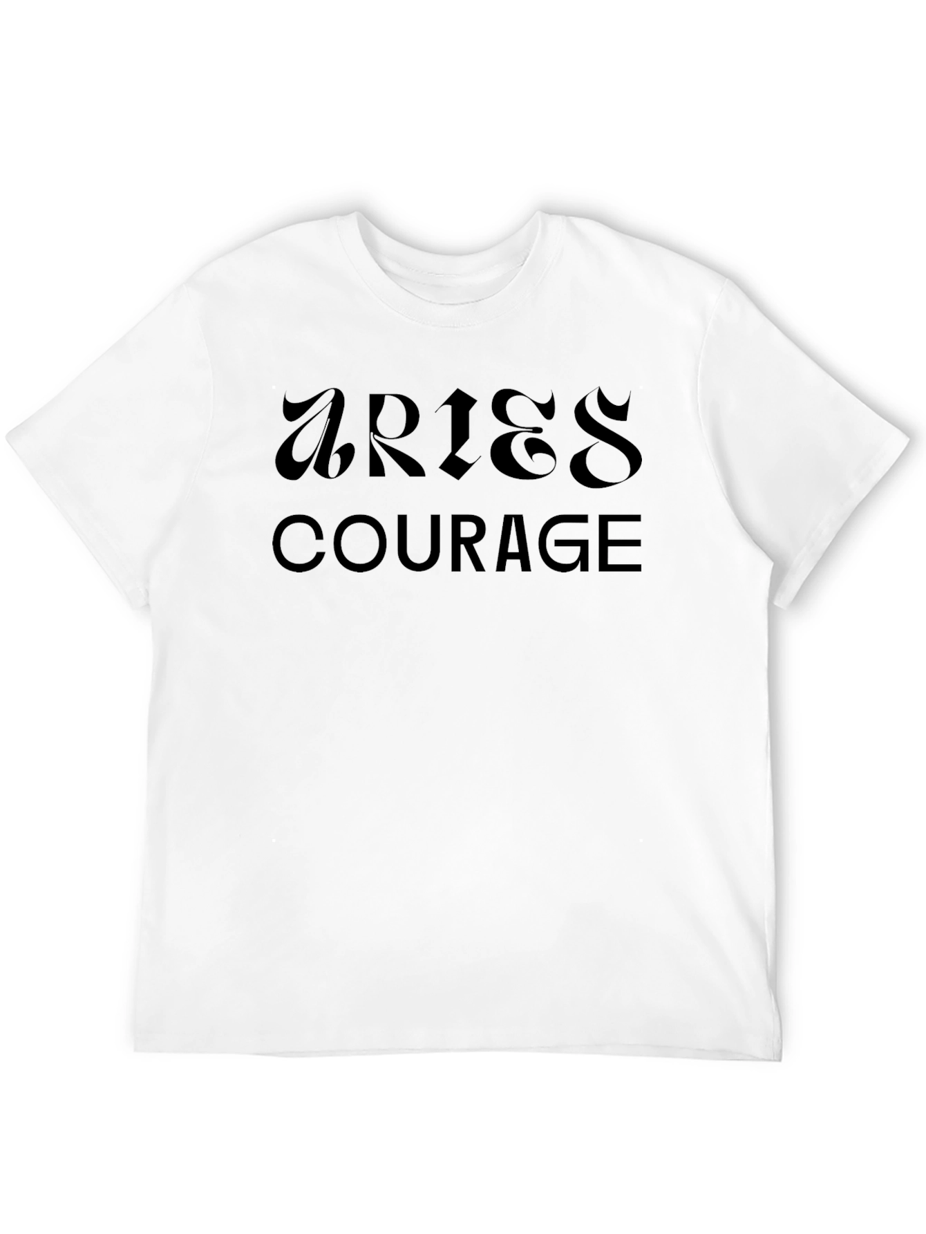 Aries Courage Black Graphic Tee