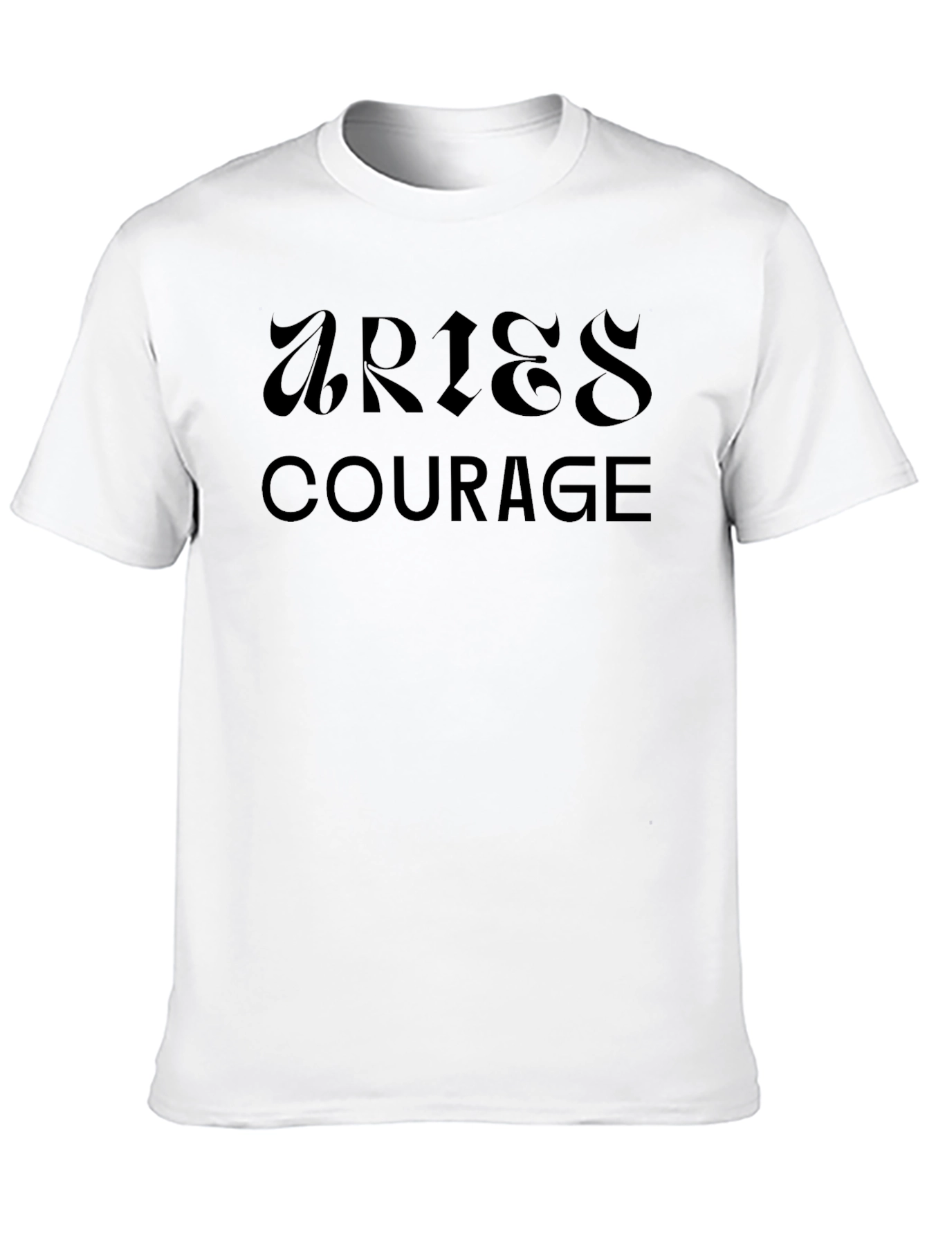 Aries Courage Black Graphic Tee