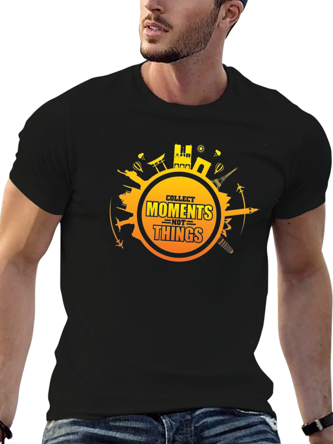 Collect Moments Graphic Tee - Black Travel Shirt