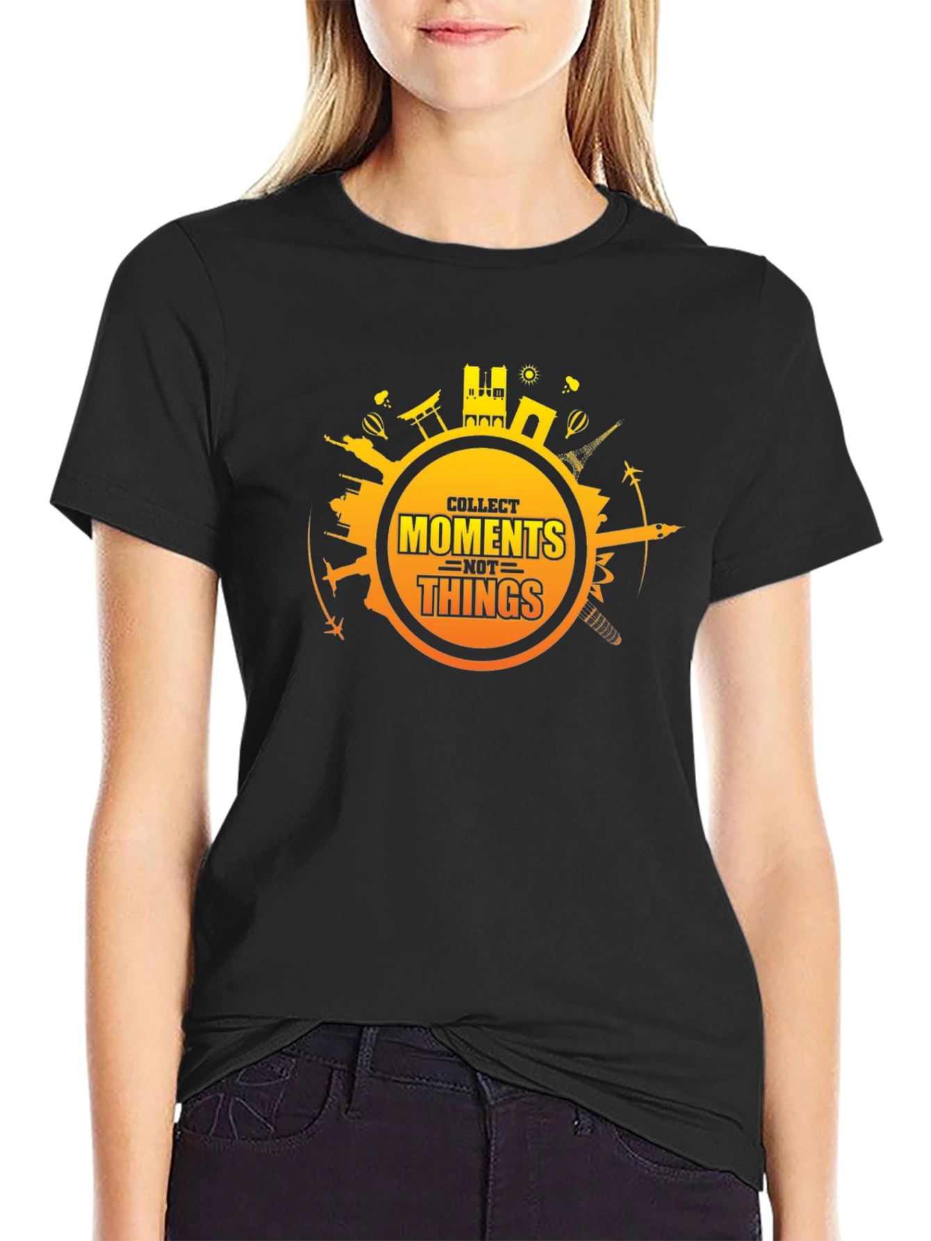 Collect Moments Graphic Tee - Black Travel Shirt