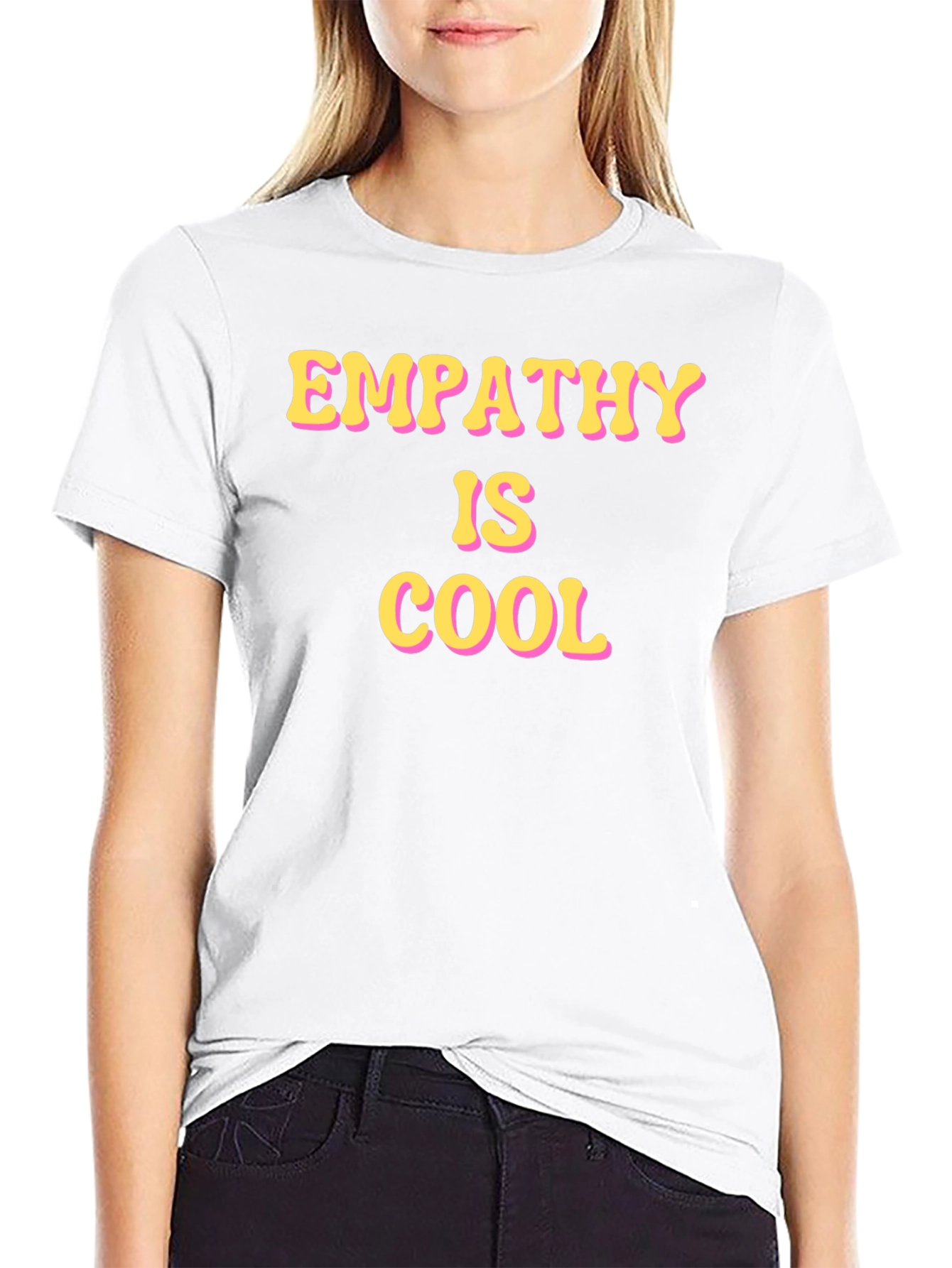 Empathy is Cool Black Graphic Tee