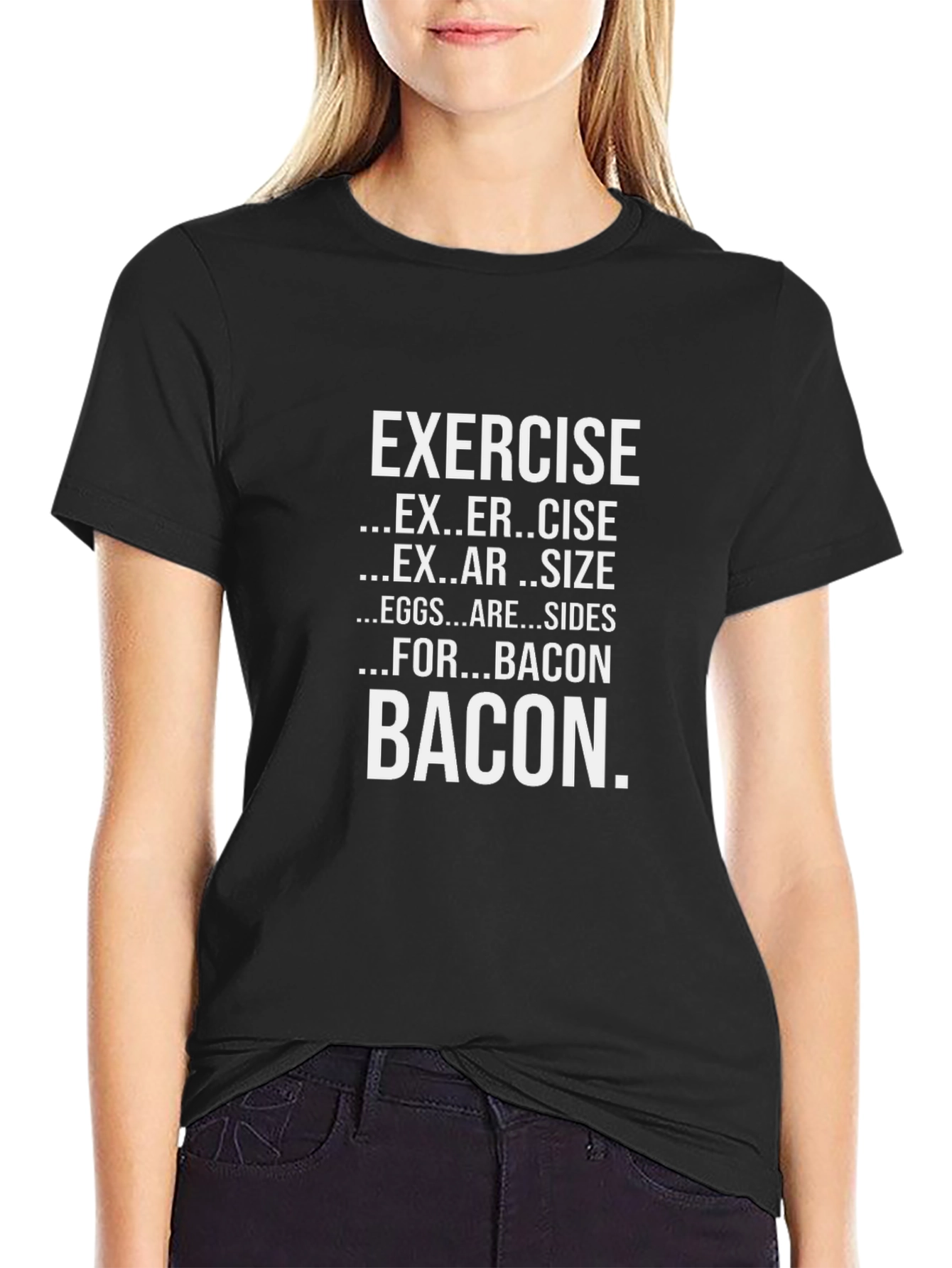 Bacon Lovers T-Shirt: Exercise Eggs & Bacon