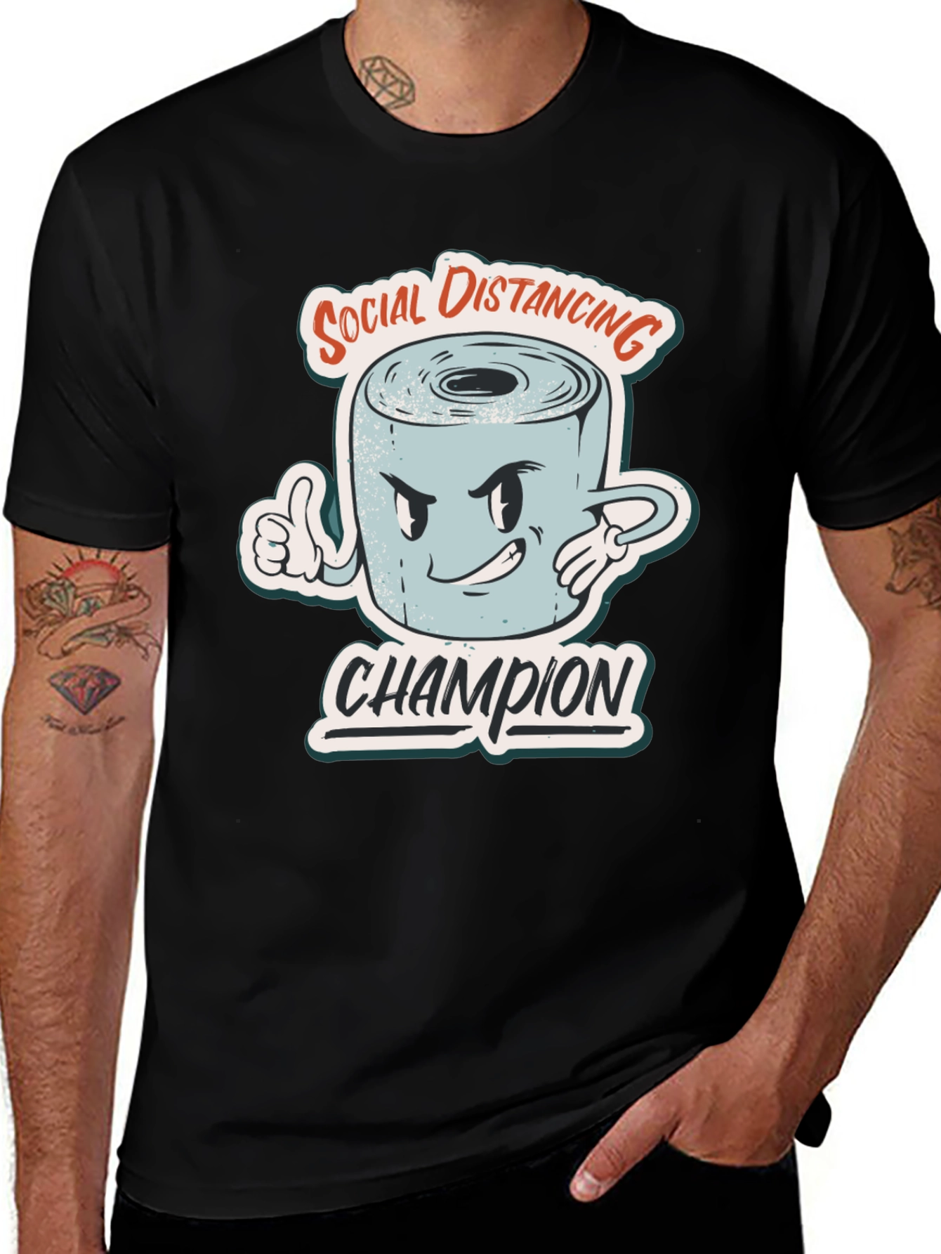 Social Distancing Champion Graphic Tee