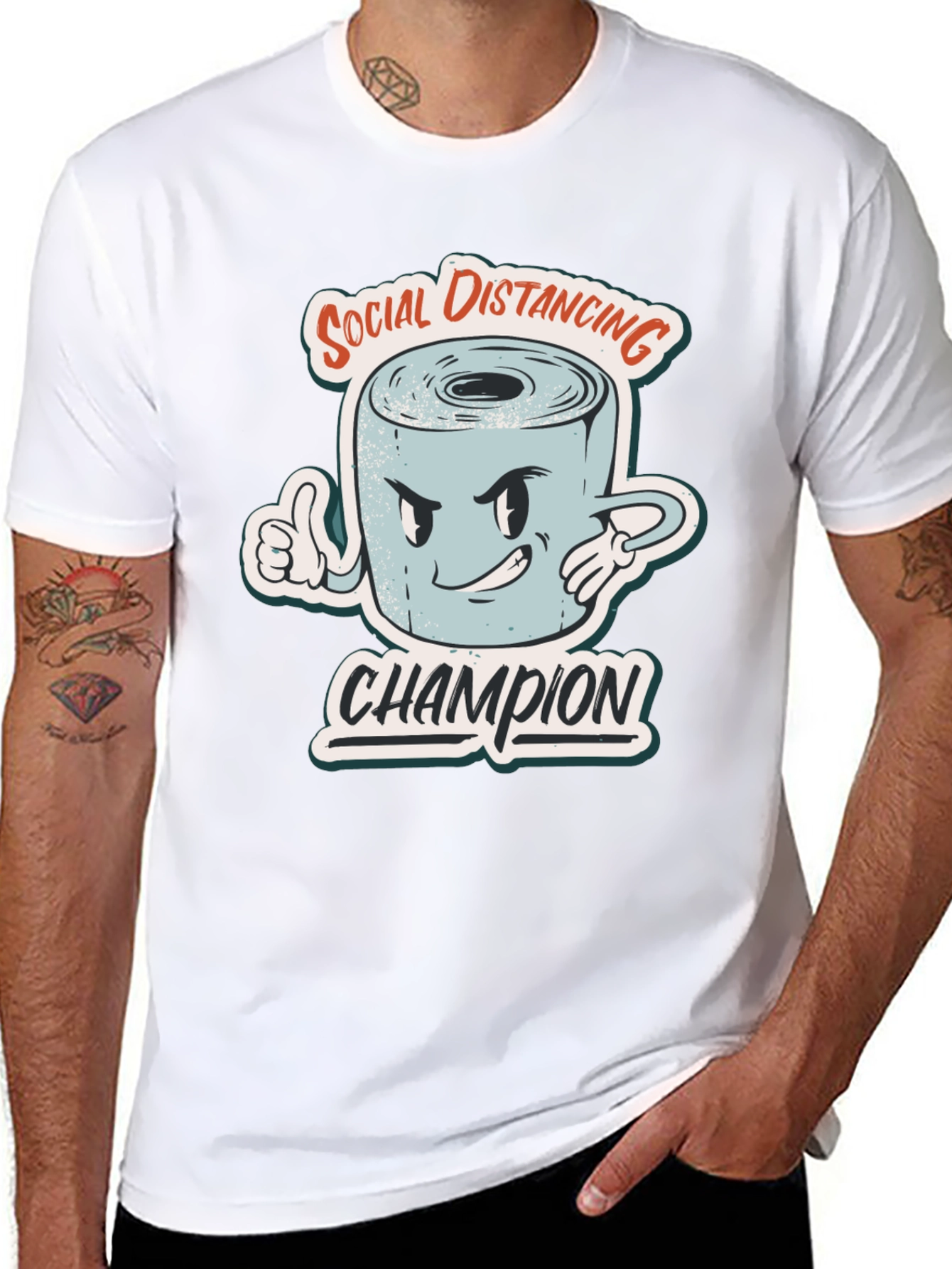 Social Distancing Champion Graphic Tee
