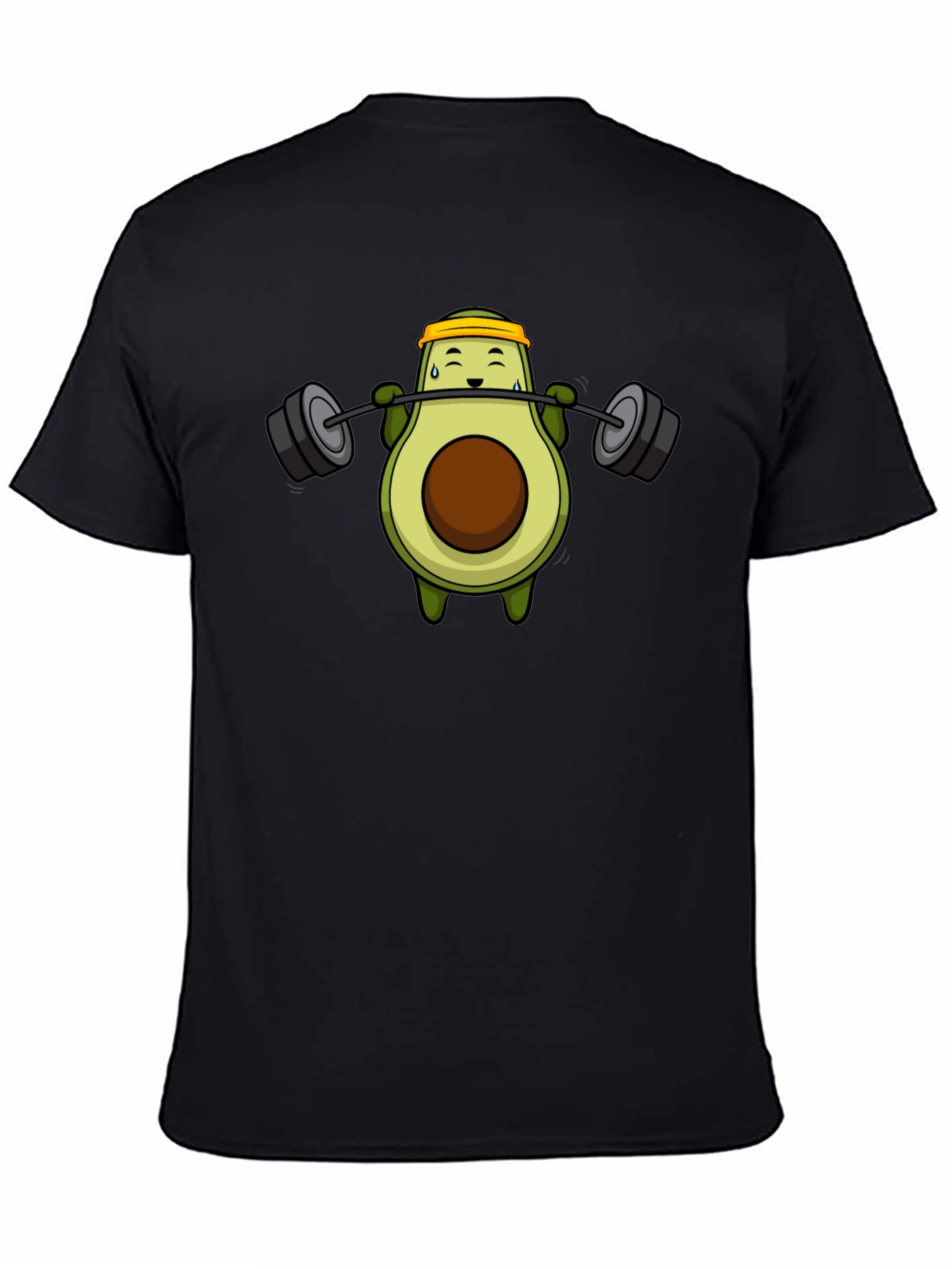 Avocado Lifting Barbell T-Shirt - Black