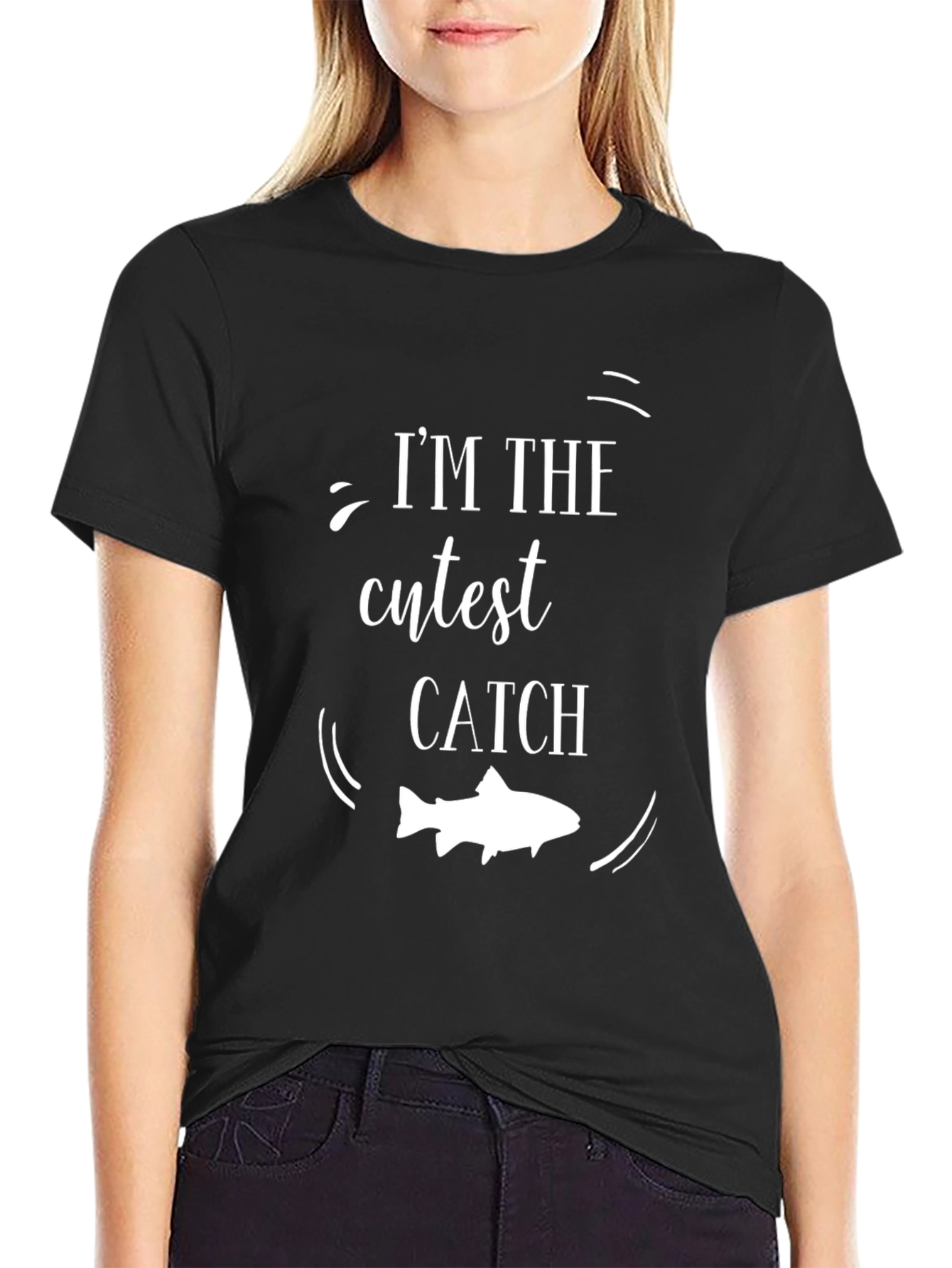 Cutest Catch Graphic Tee - Black