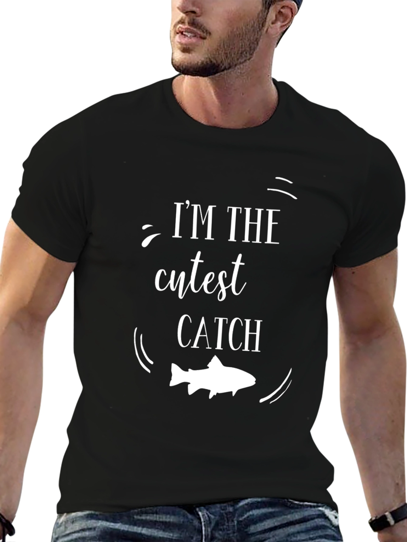 Cutest Catch Graphic Tee - Black