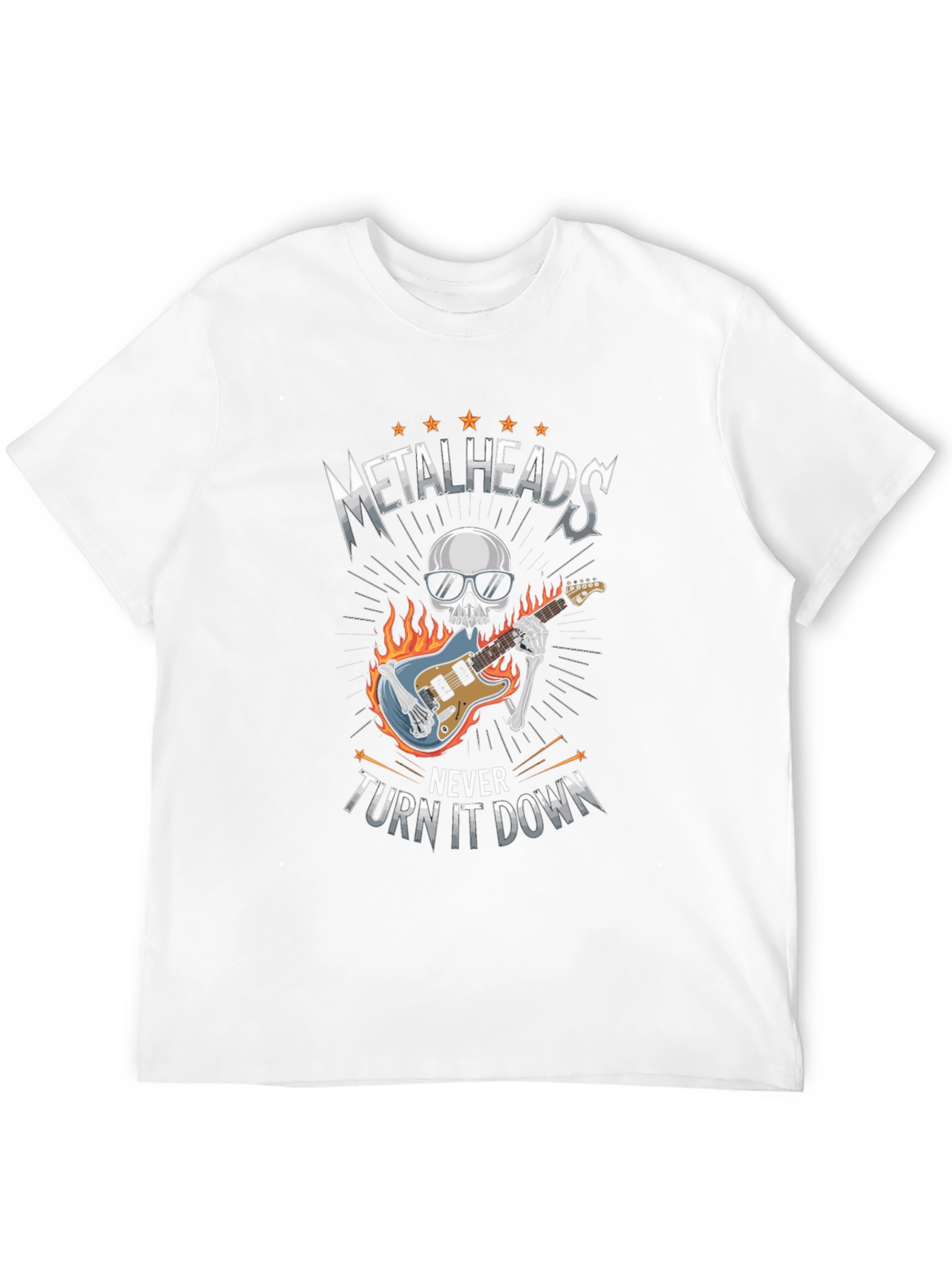 Metalheads Never Turn It Down Graphic Tee