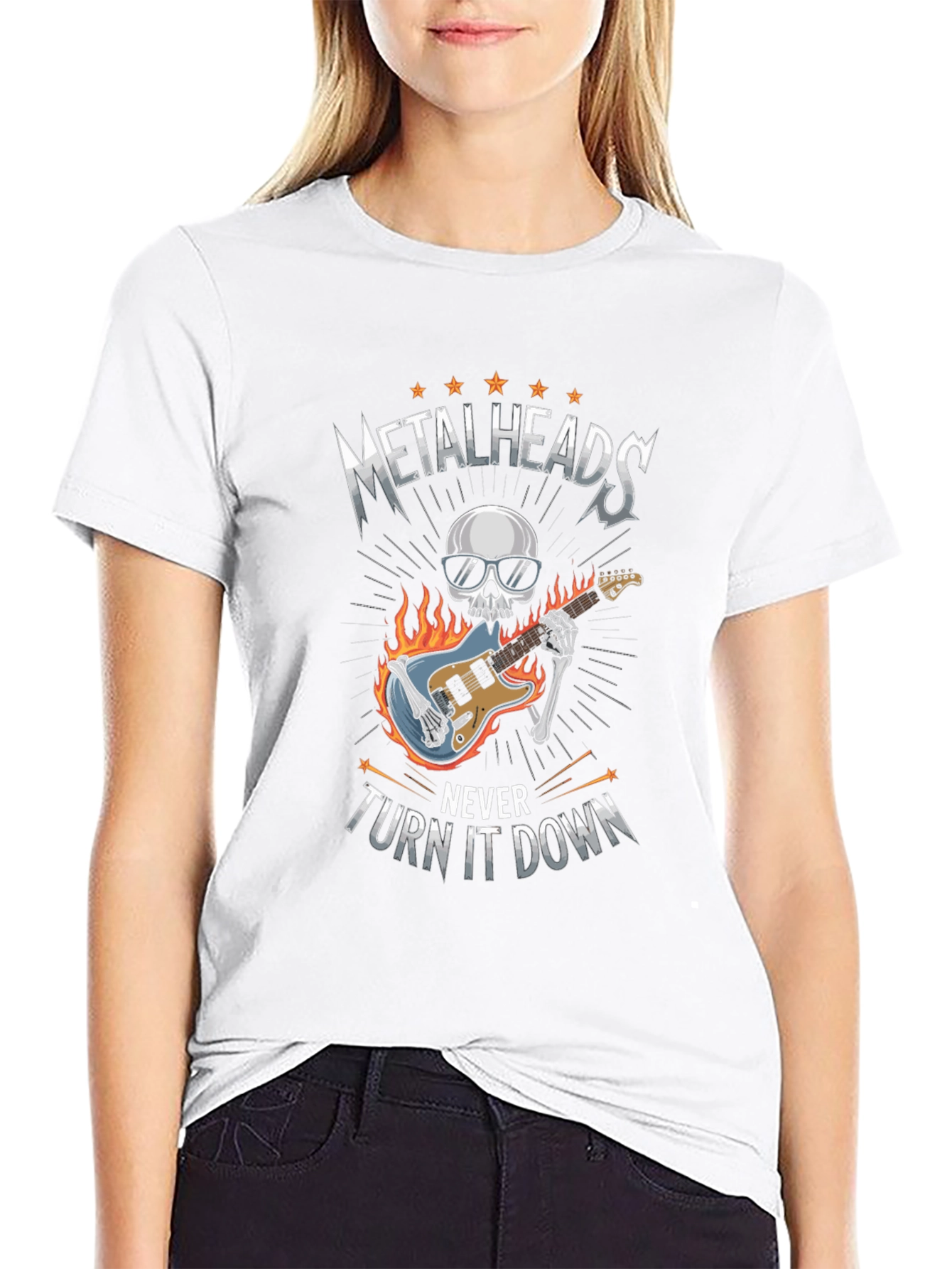 Metalheads Never Turn It Down Graphic Tee