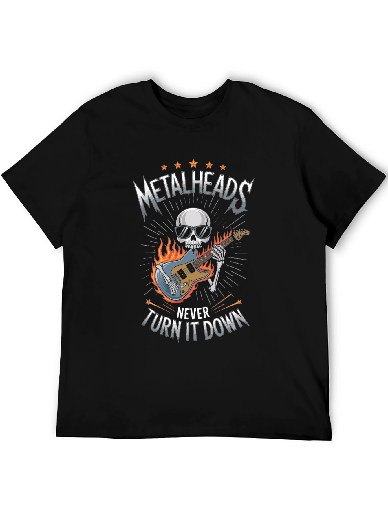 Metalheads Never Turn It Down Graphic Tee