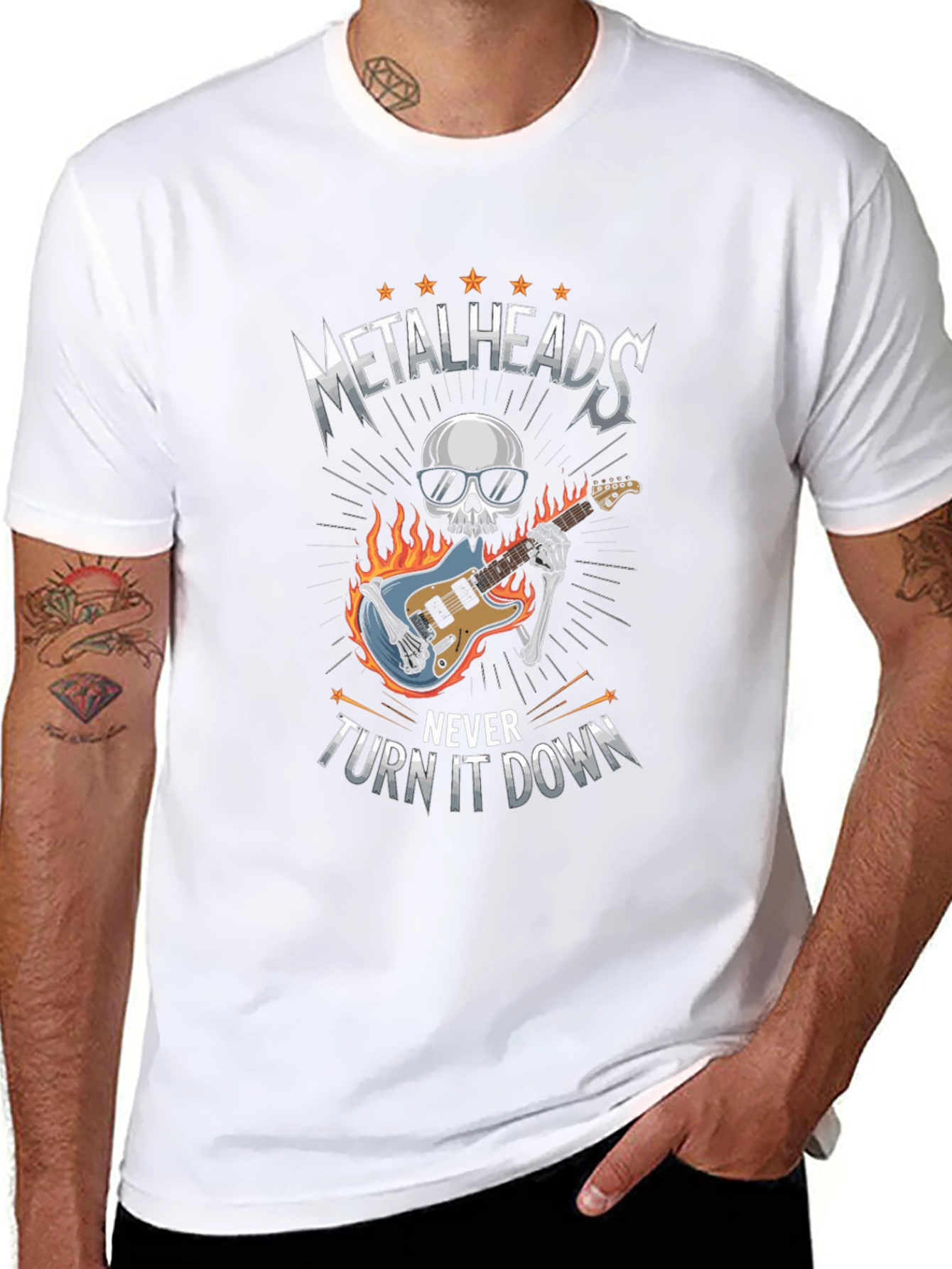 Metalheads Never Turn It Down Graphic Tee