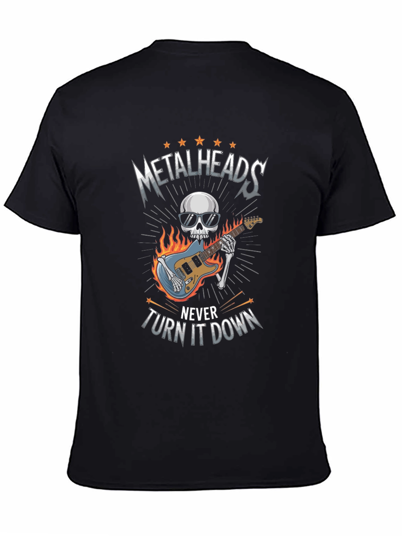 Metalheads Never Turn It Down Graphic Tee