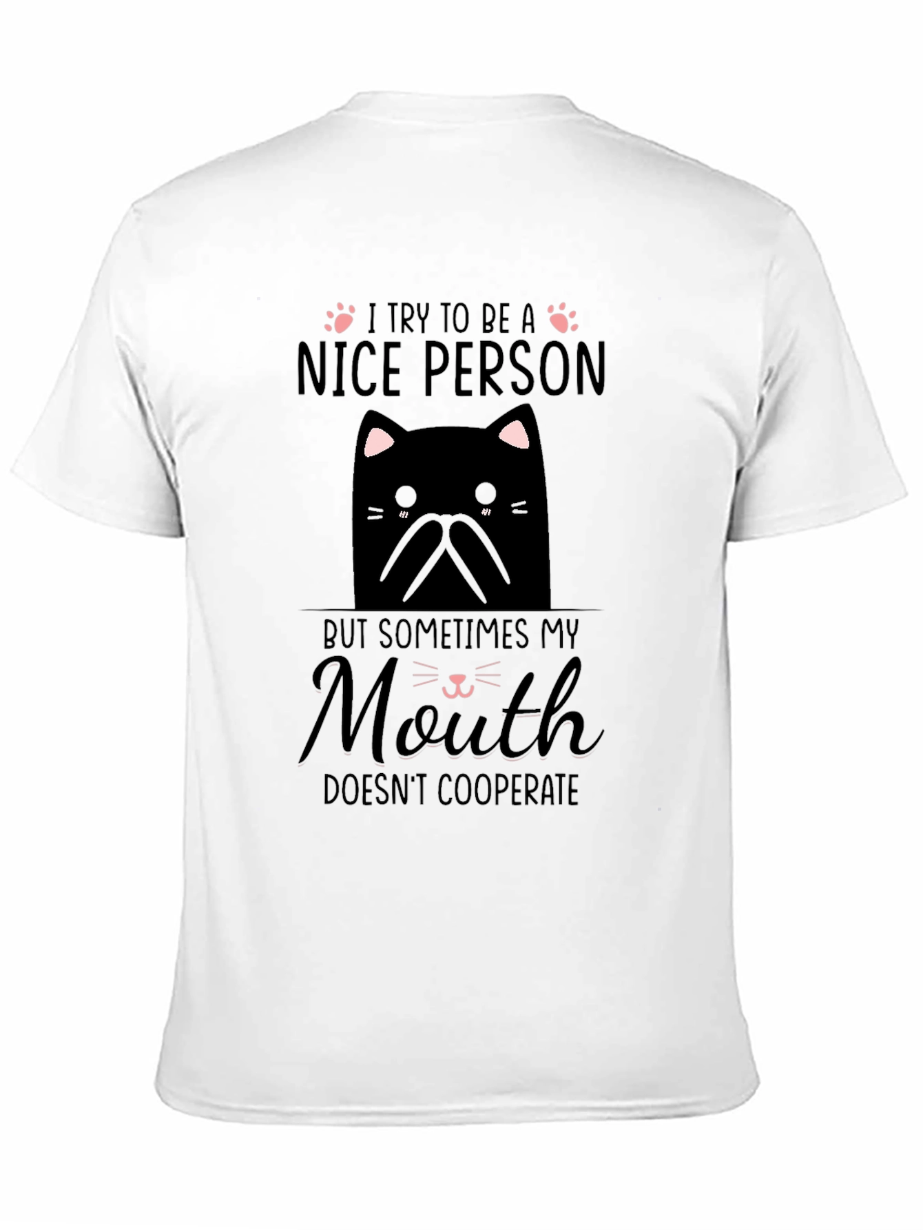 Funny Cat T-Shirt - Nice Person