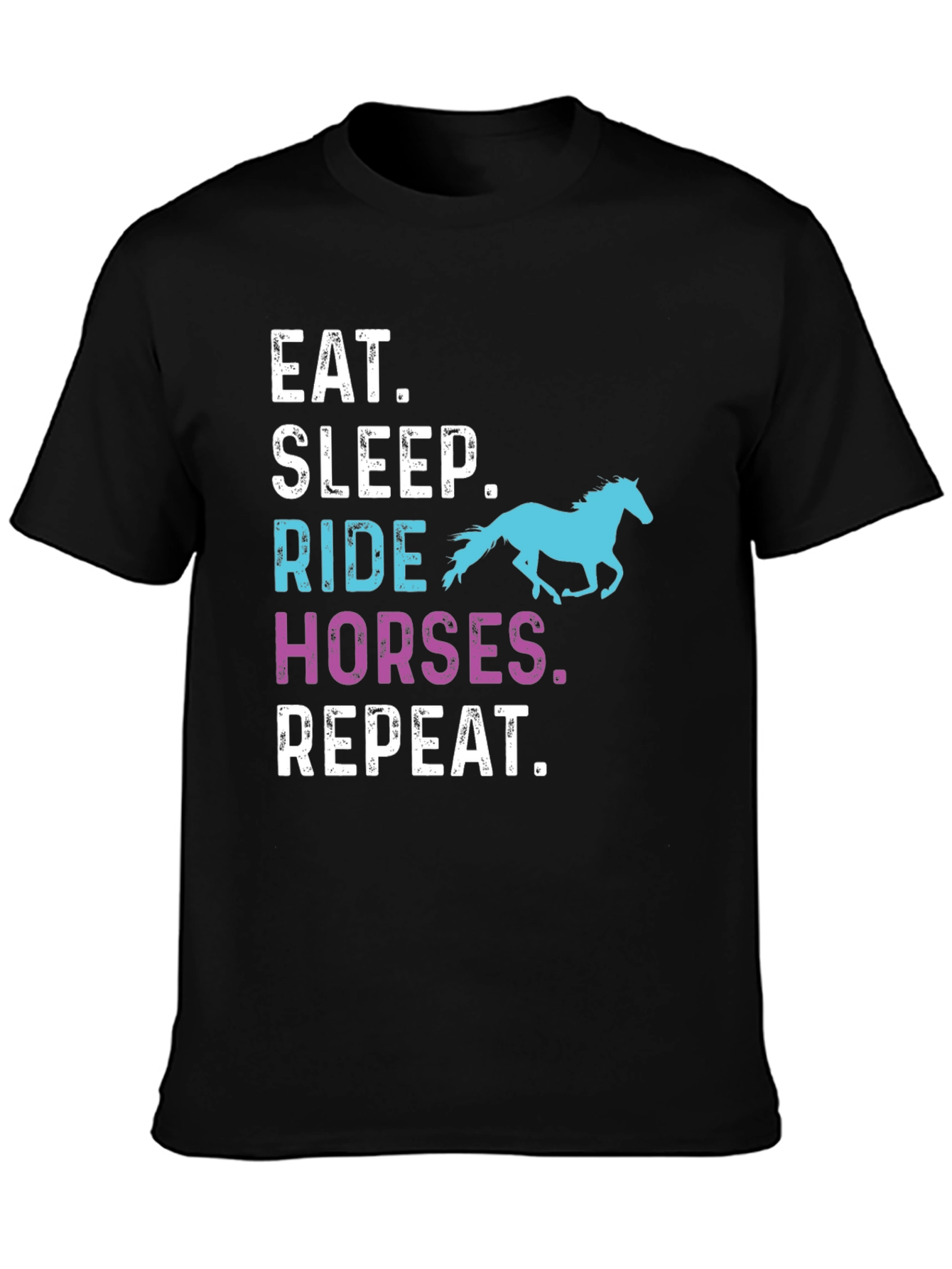 Eat Sleep Ride Horses Repeat T-Shirt