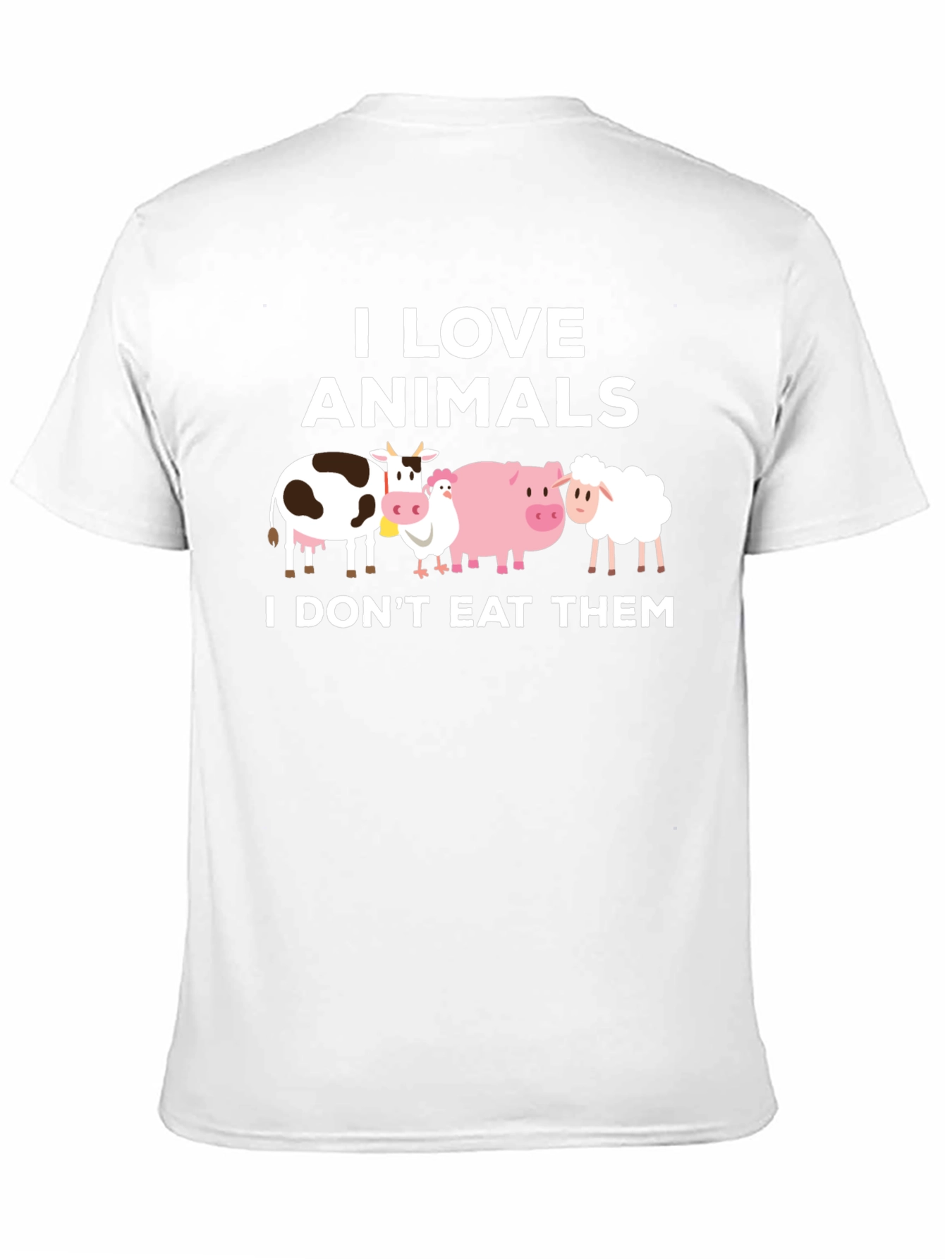 Vegan T-Shirt - I Love Animals Tee