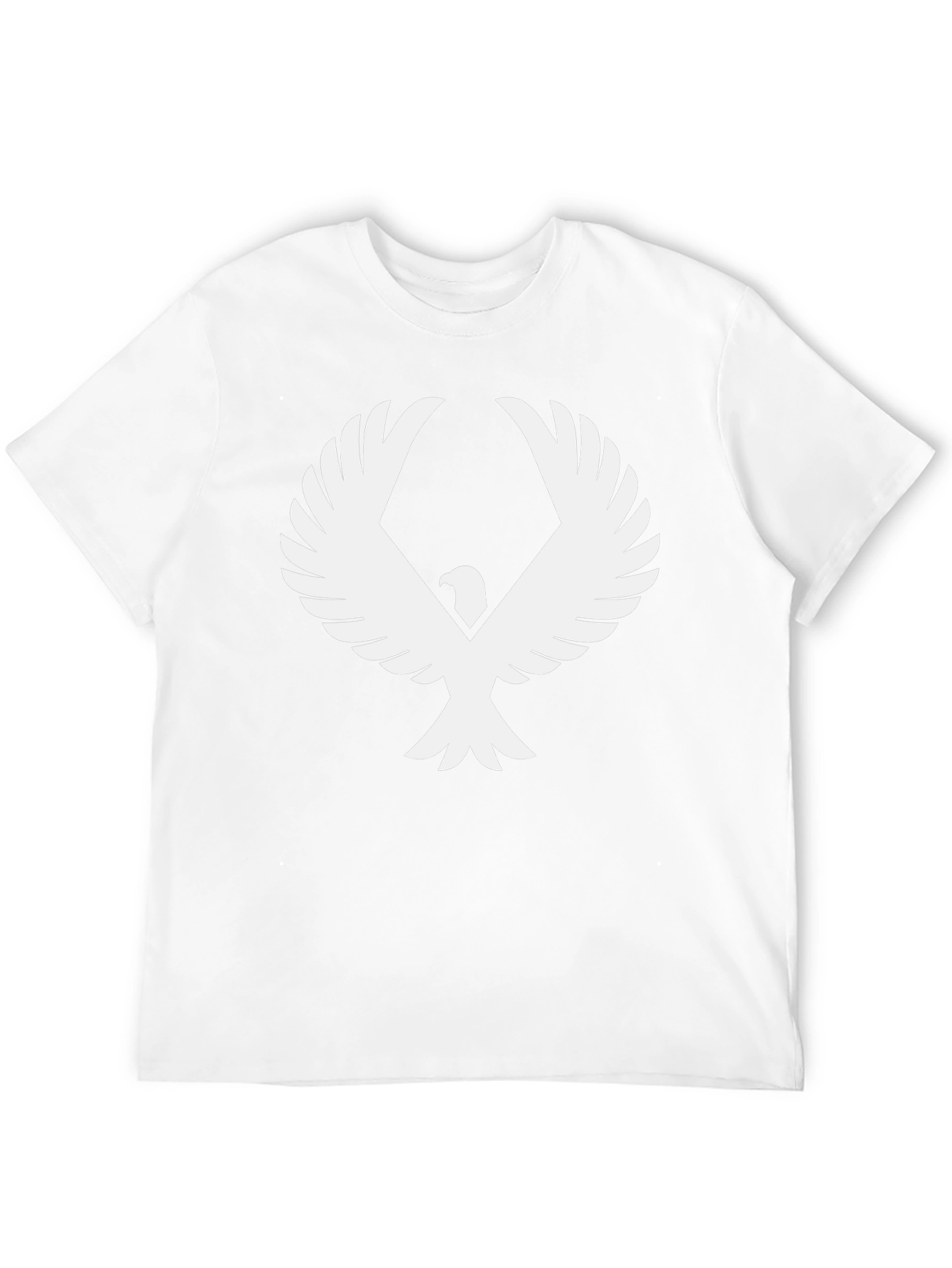 Black T-Shirt with Eagle Graphic Print