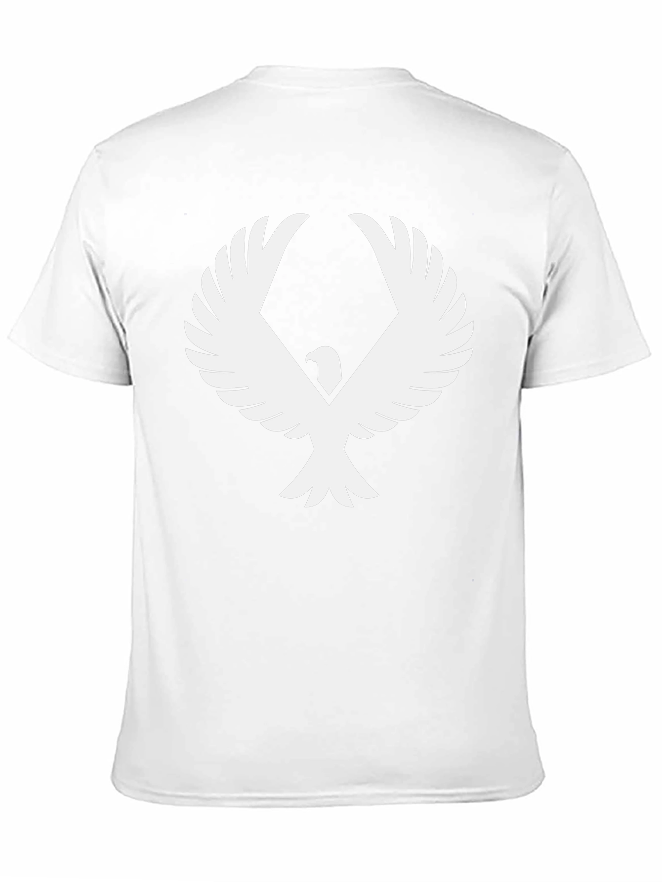 Black T-Shirt with Eagle Graphic Print